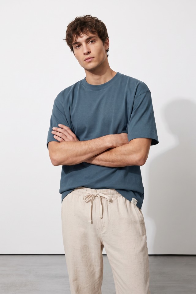 Blue Relaxed Fit T-shirt