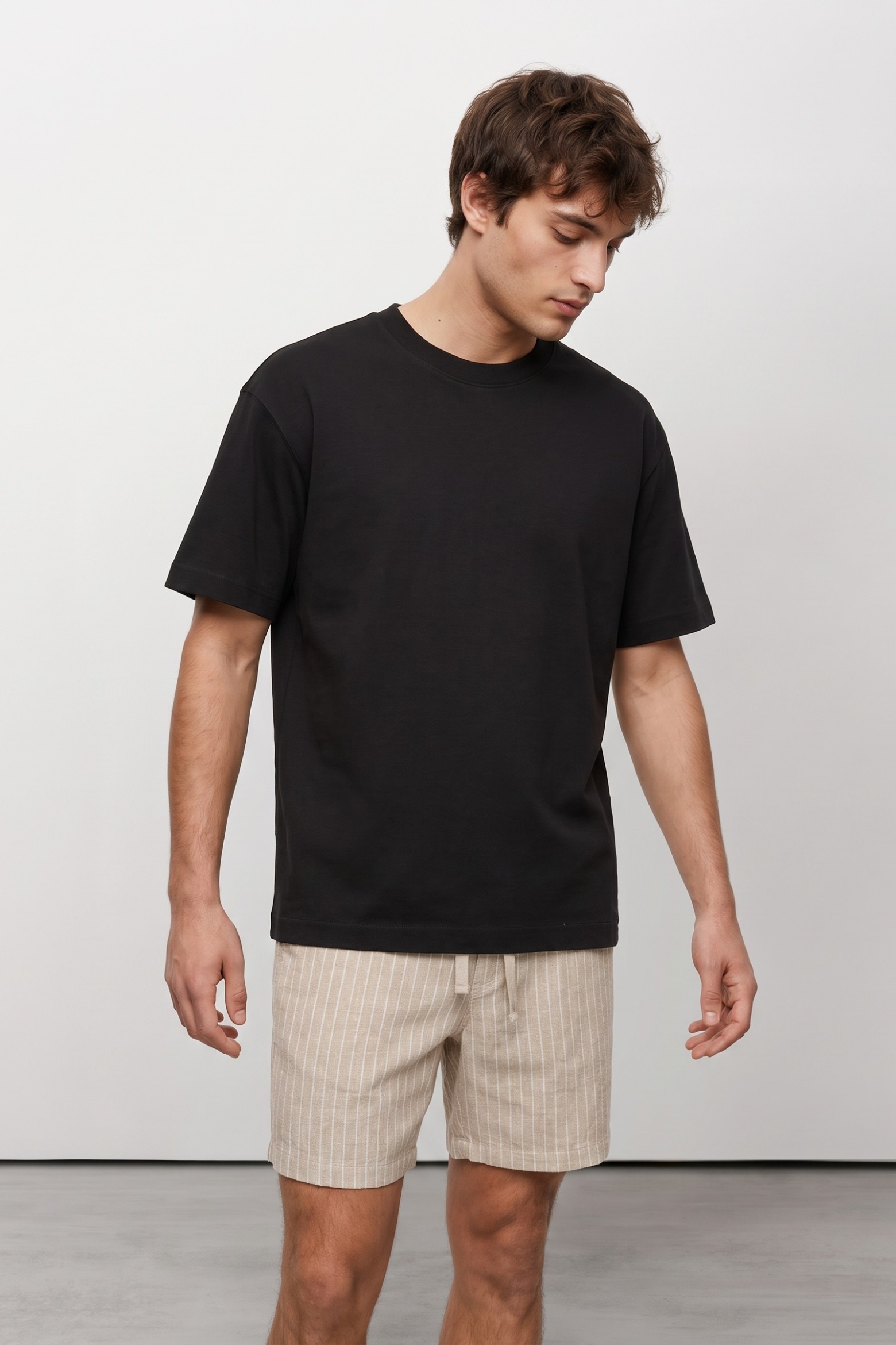 Black Oversize Short Sleeve Tee