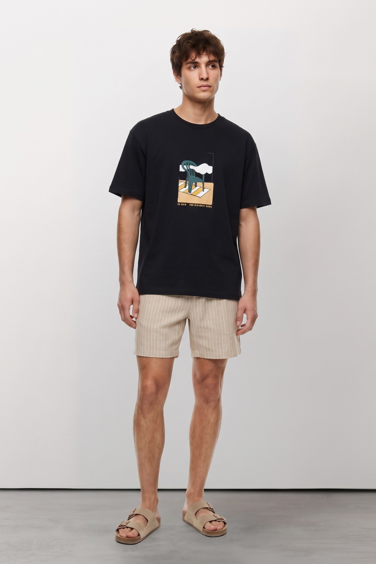 Navy Short Sleeve Graphic Tee