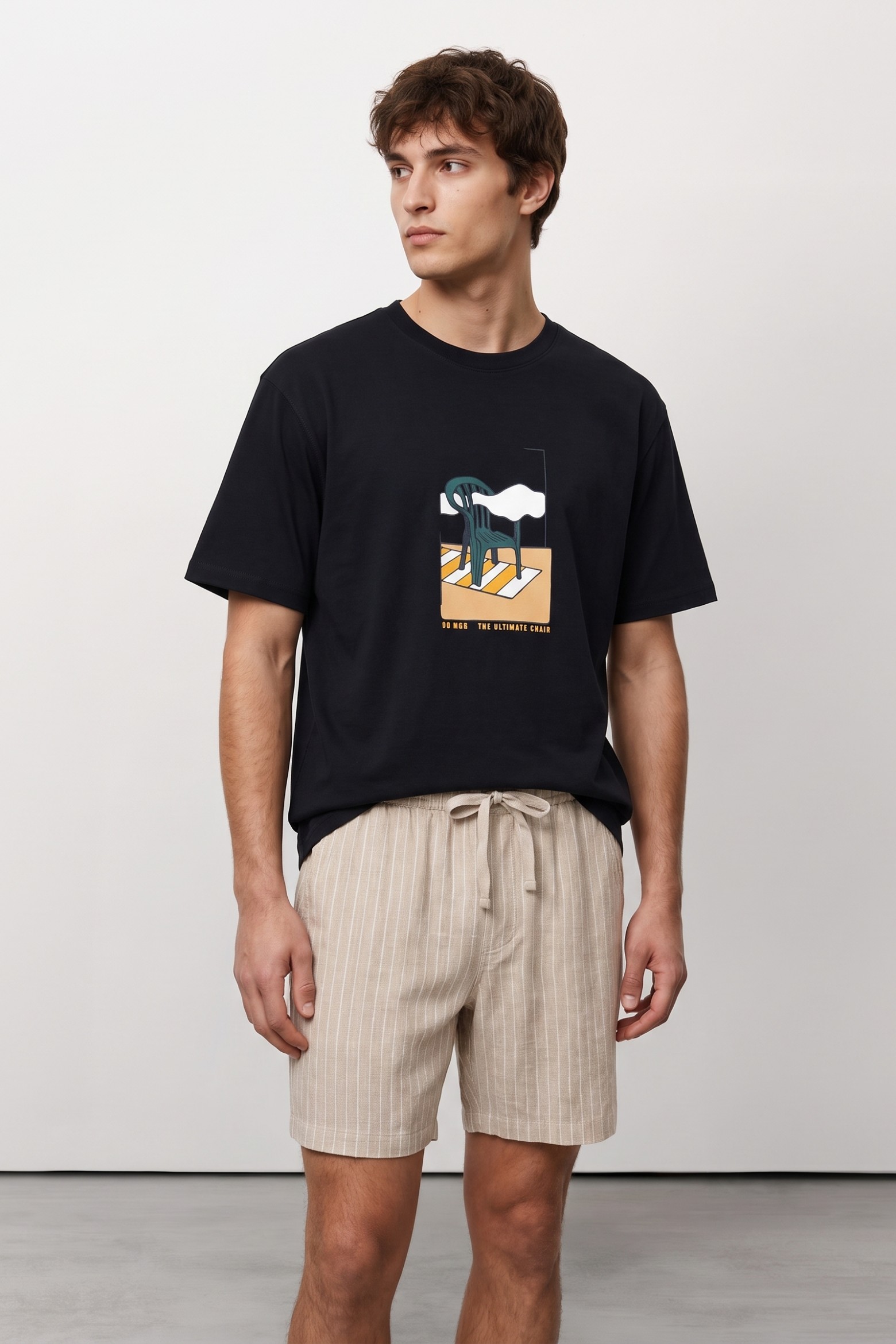 Navy Short Sleeve Graphic Tee
