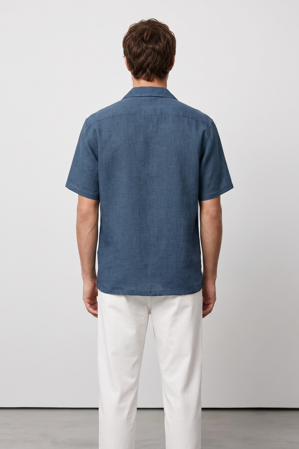 Relaxed Blue Short Sleeve Shirt