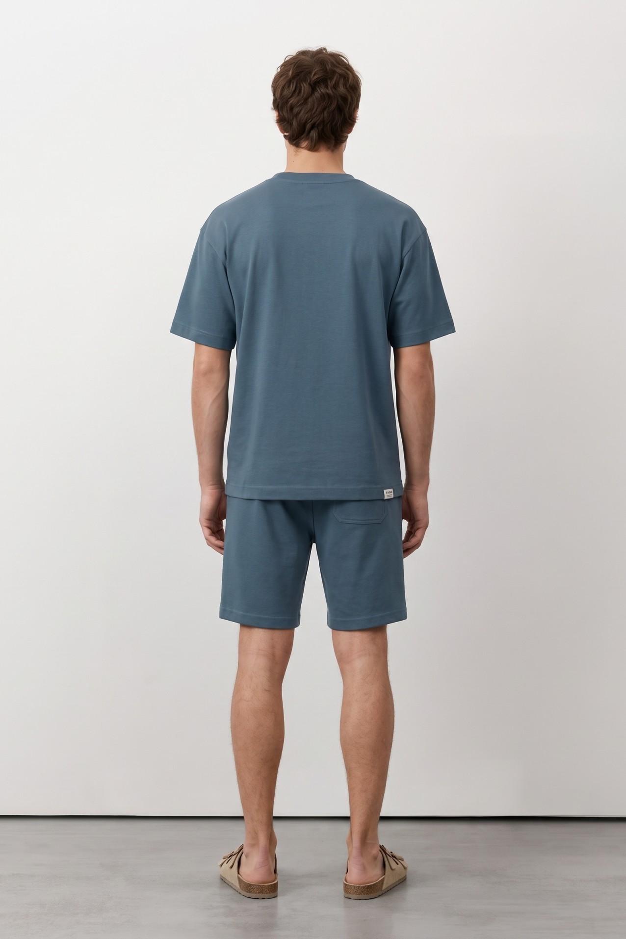 Dark Blue Straight Jogger Shorts