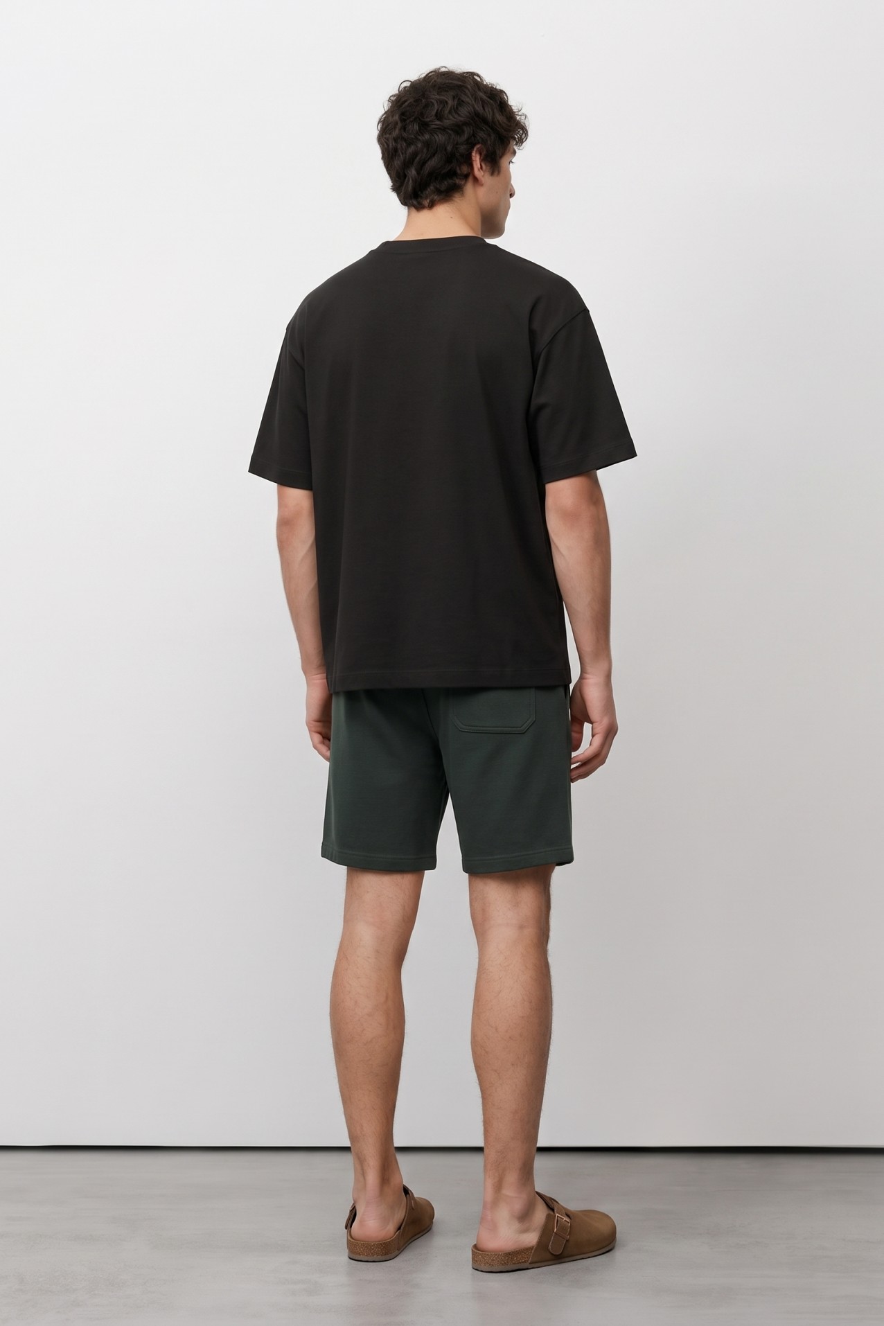 Dark Grey Regular Jogger Shorts