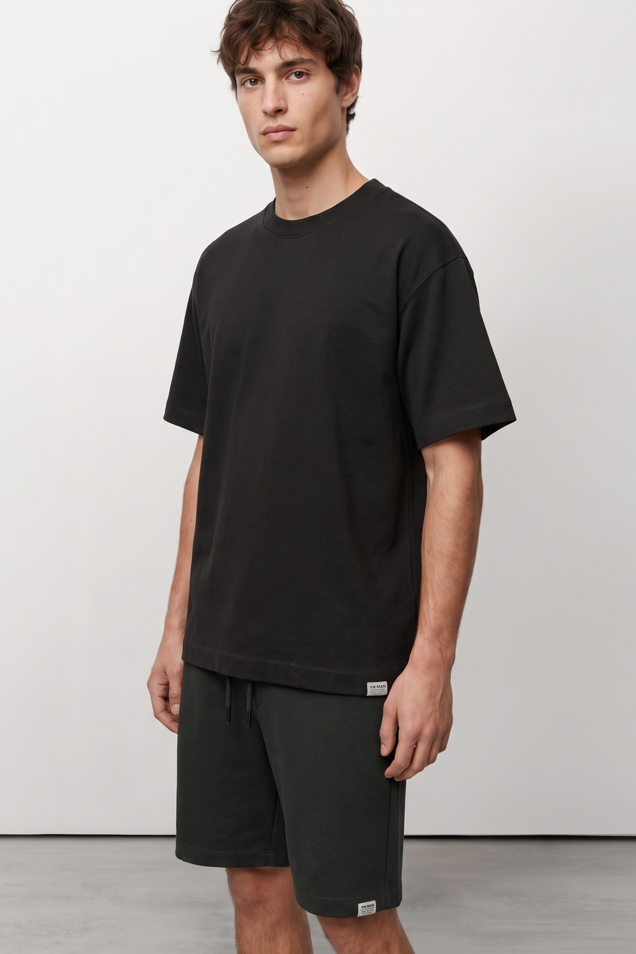 Dark Grey Regular Jogger Shorts