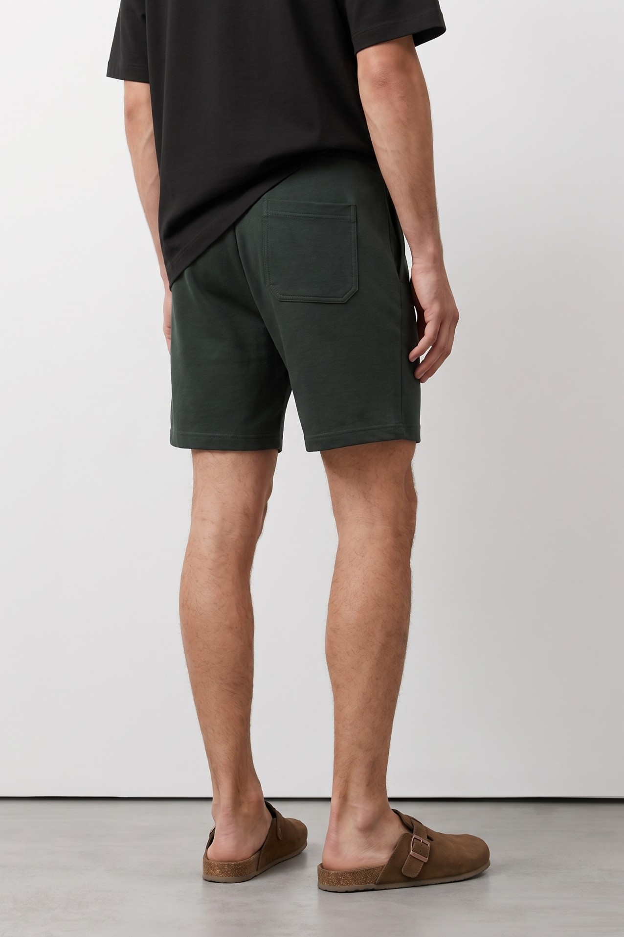 Dark Grey Regular Jogger Shorts