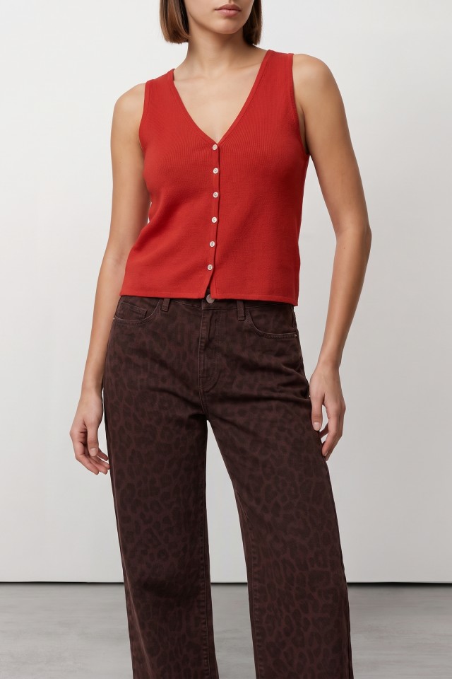 Brown Wide-Leg Culottes Brown Wide-Leg Culottes