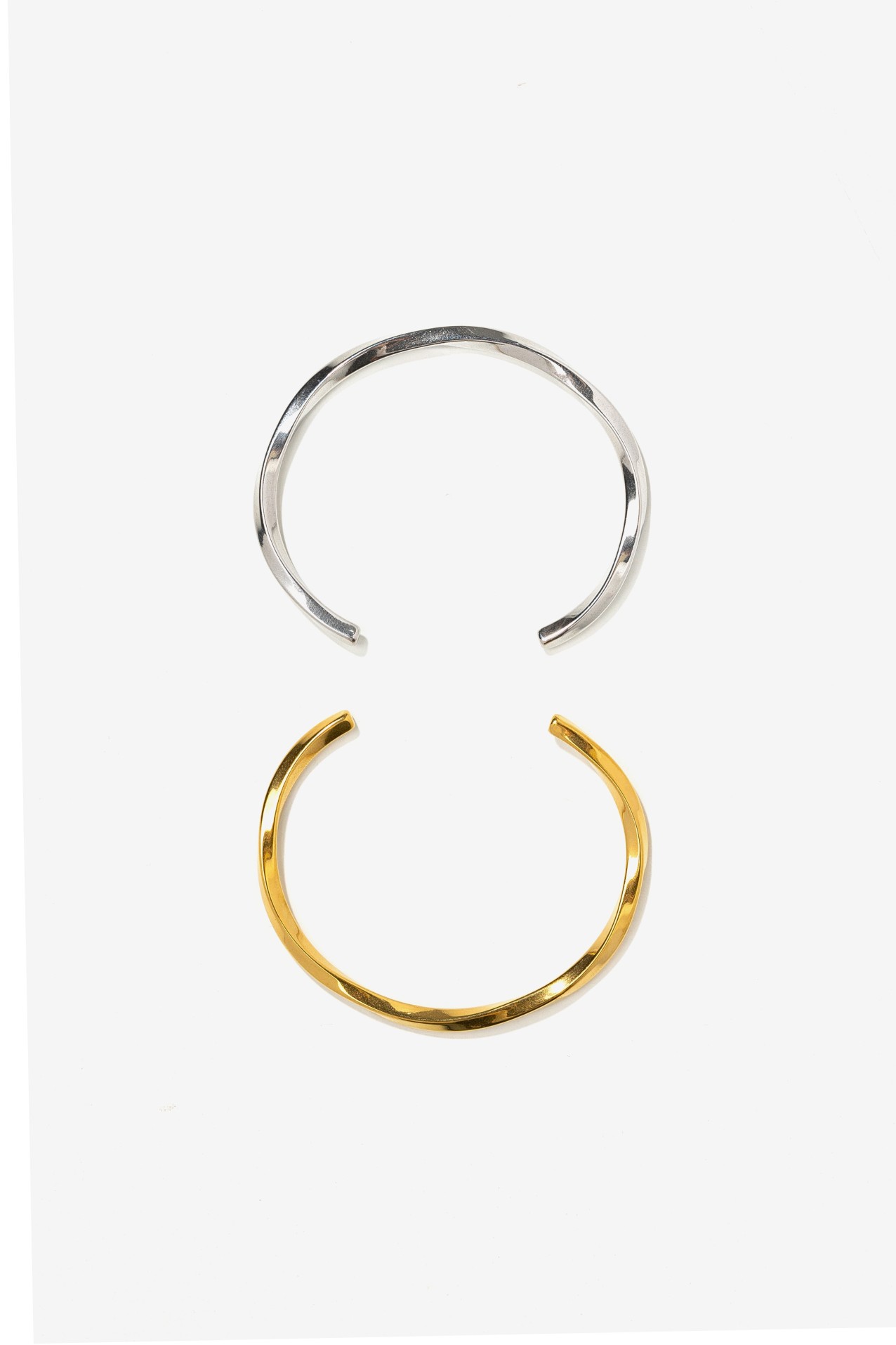 Gold And Silver Cuff Set