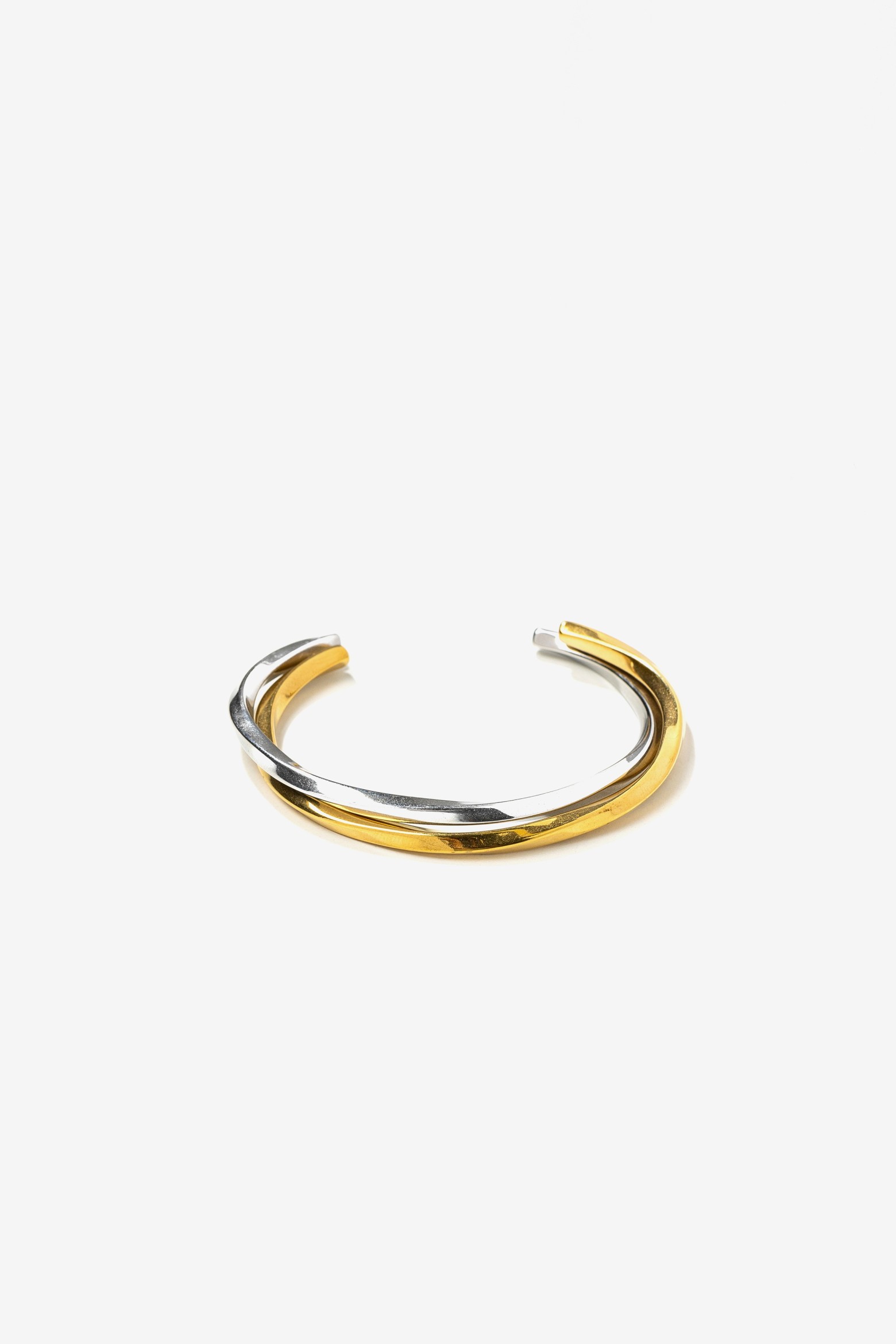 Gold And Silver Cuff Set