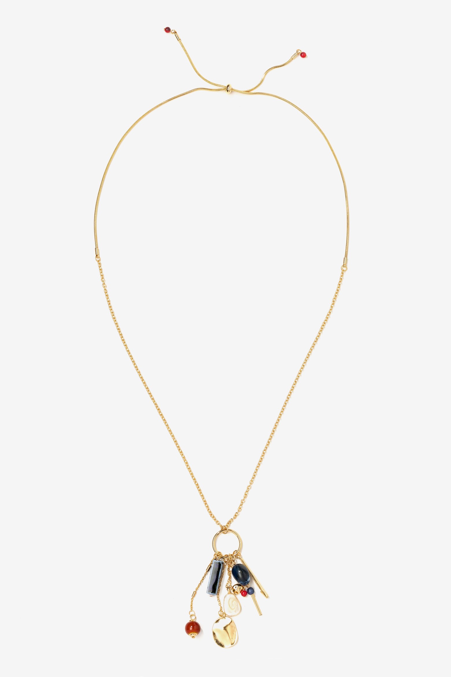 Gold Pendant Boho Necklace