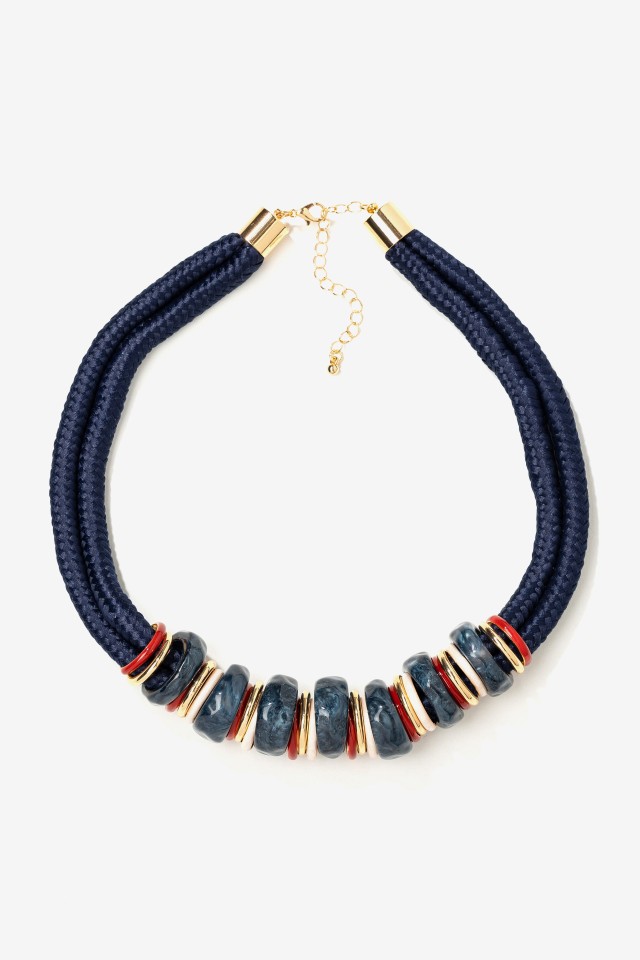 Chunky Navy Statement Necklace