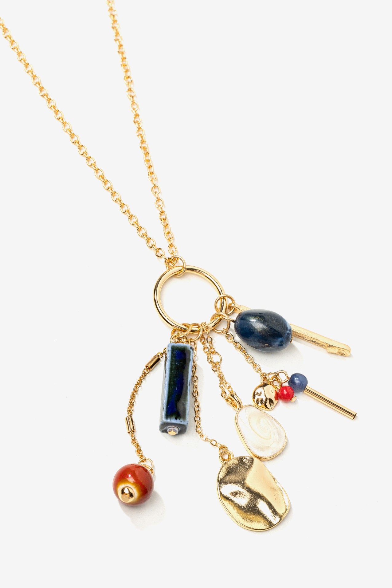Gold Pendant Boho Necklace