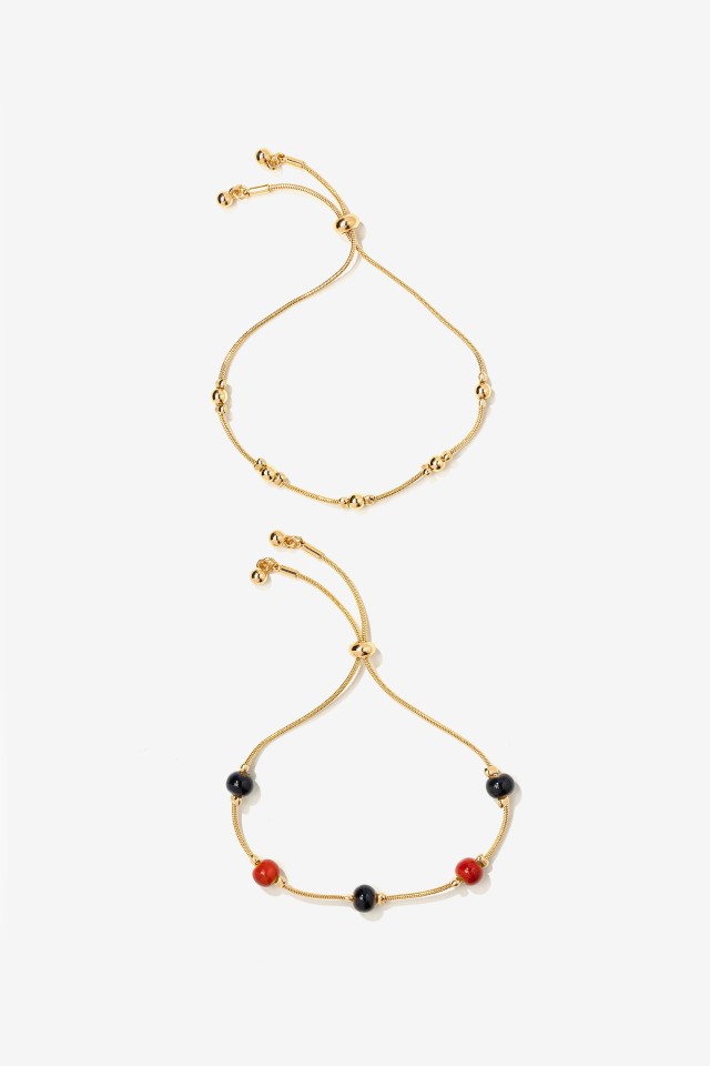 Set of Gold-Tone Bracelets