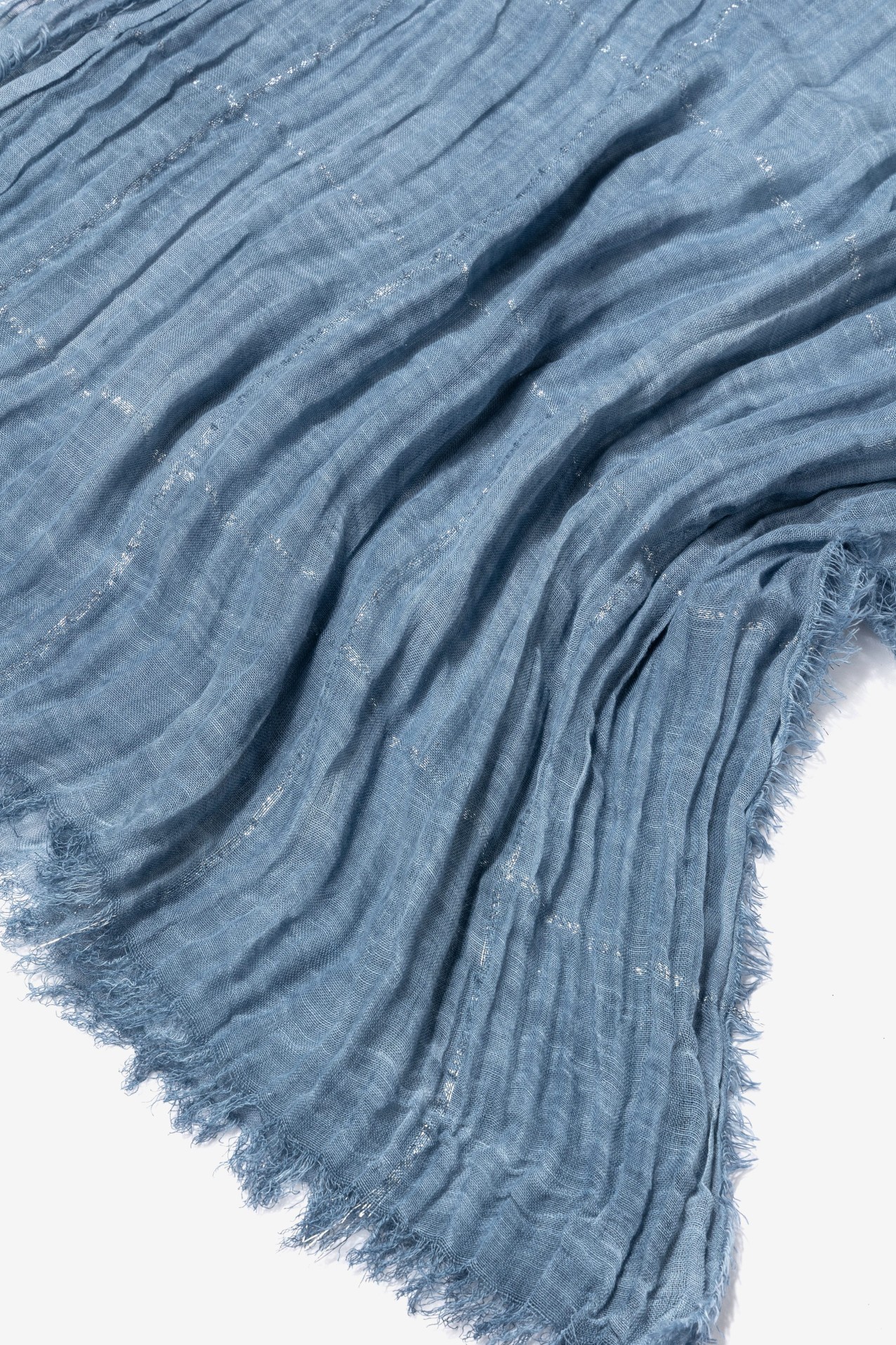 Blue Textured Scarf