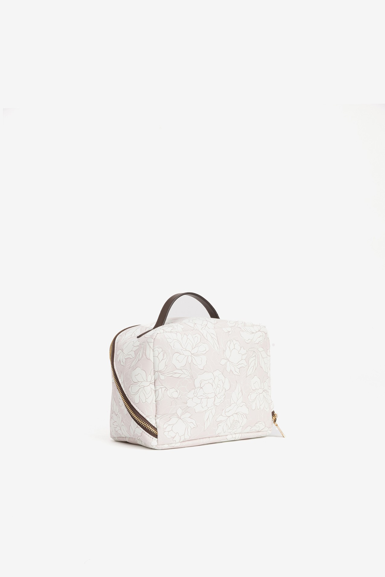Porta-moedas rosa floral