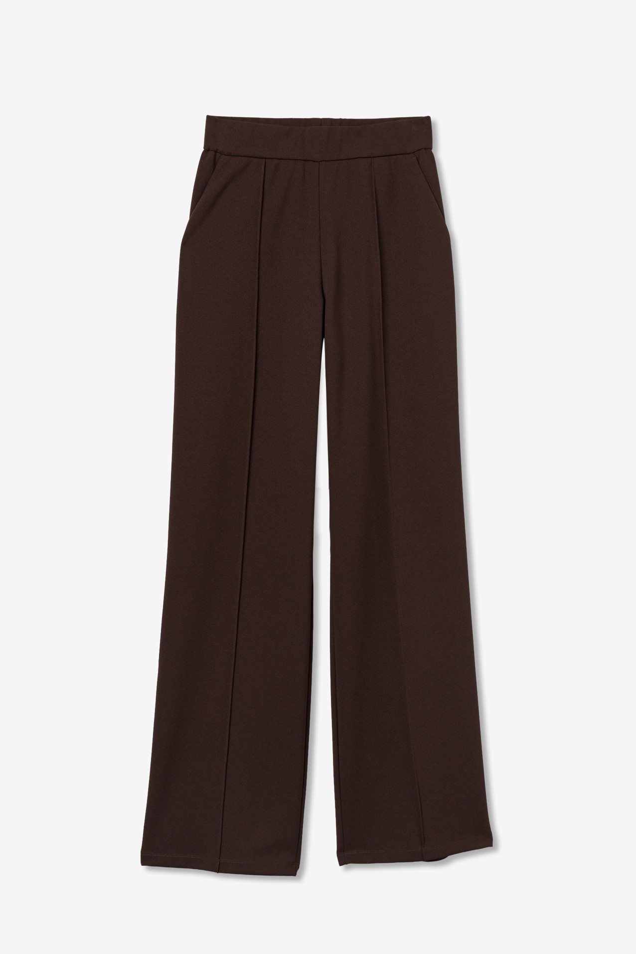 Wide Leg Brown Trousers