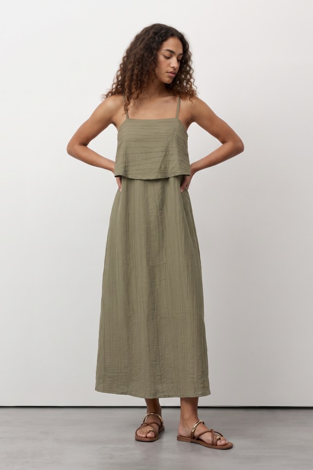 Green Slim Strap Dress Green Slim Strap Dress