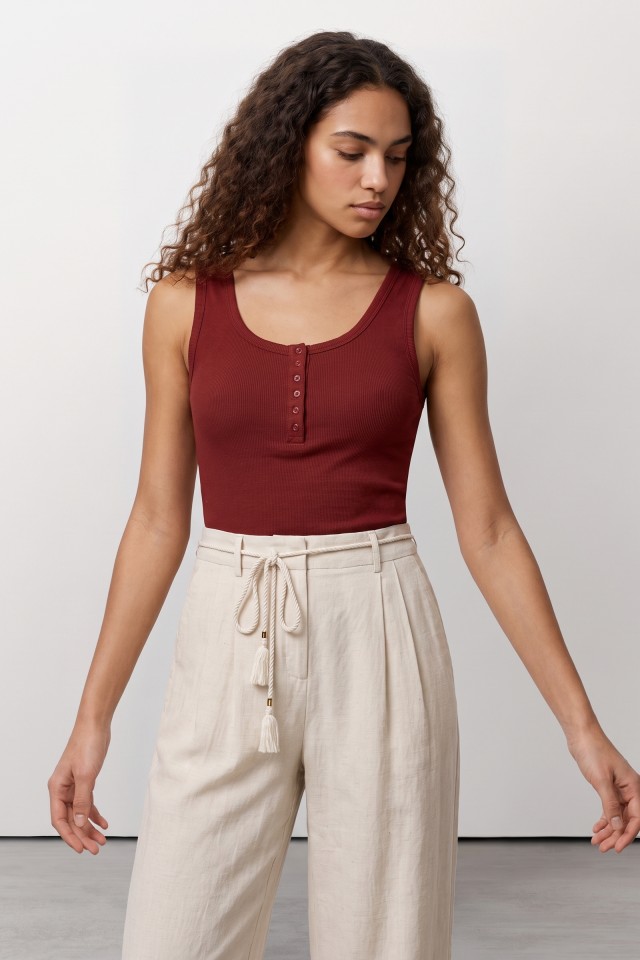 Red Crop T-shirt W/S