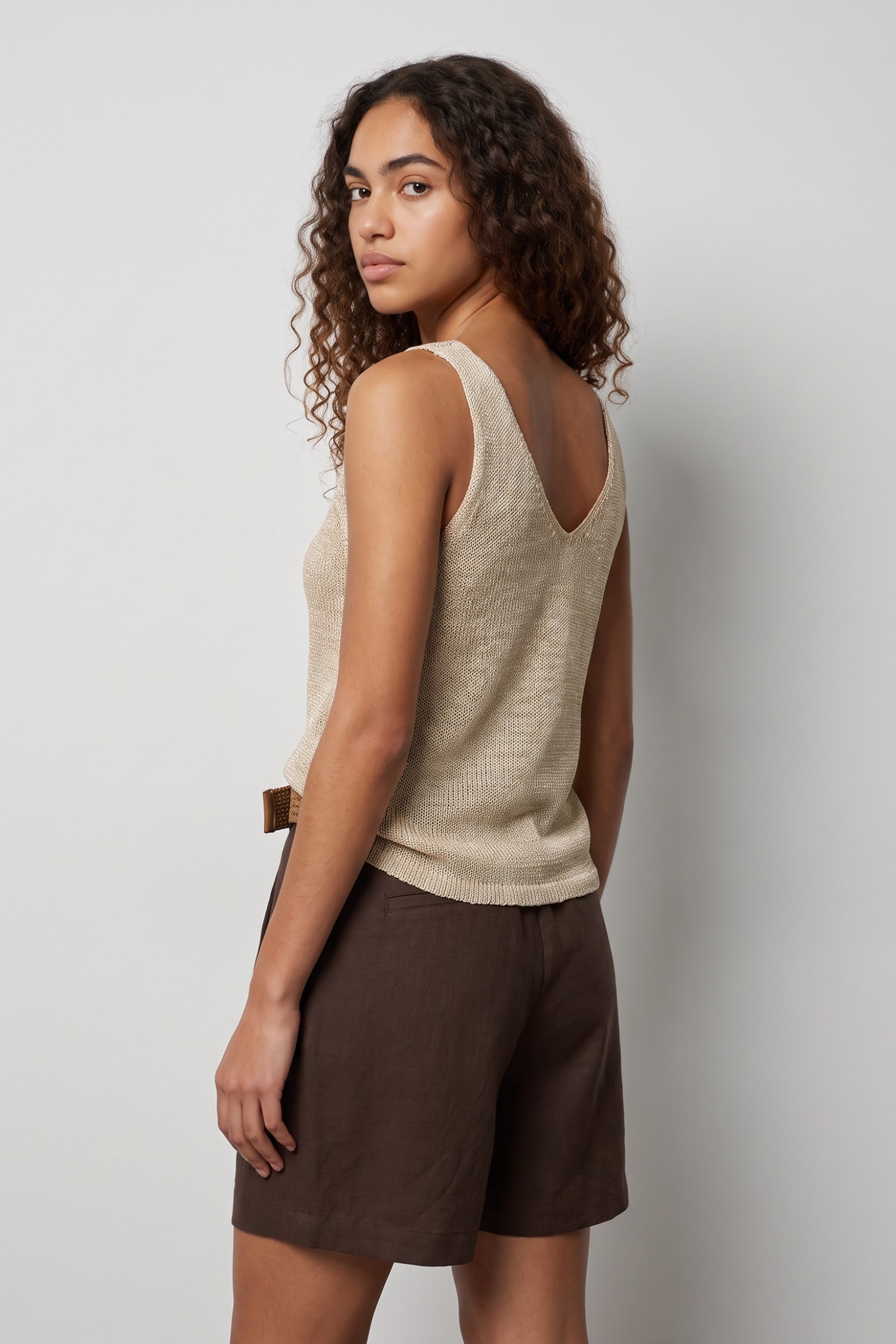 Camisola tricot prateada regular