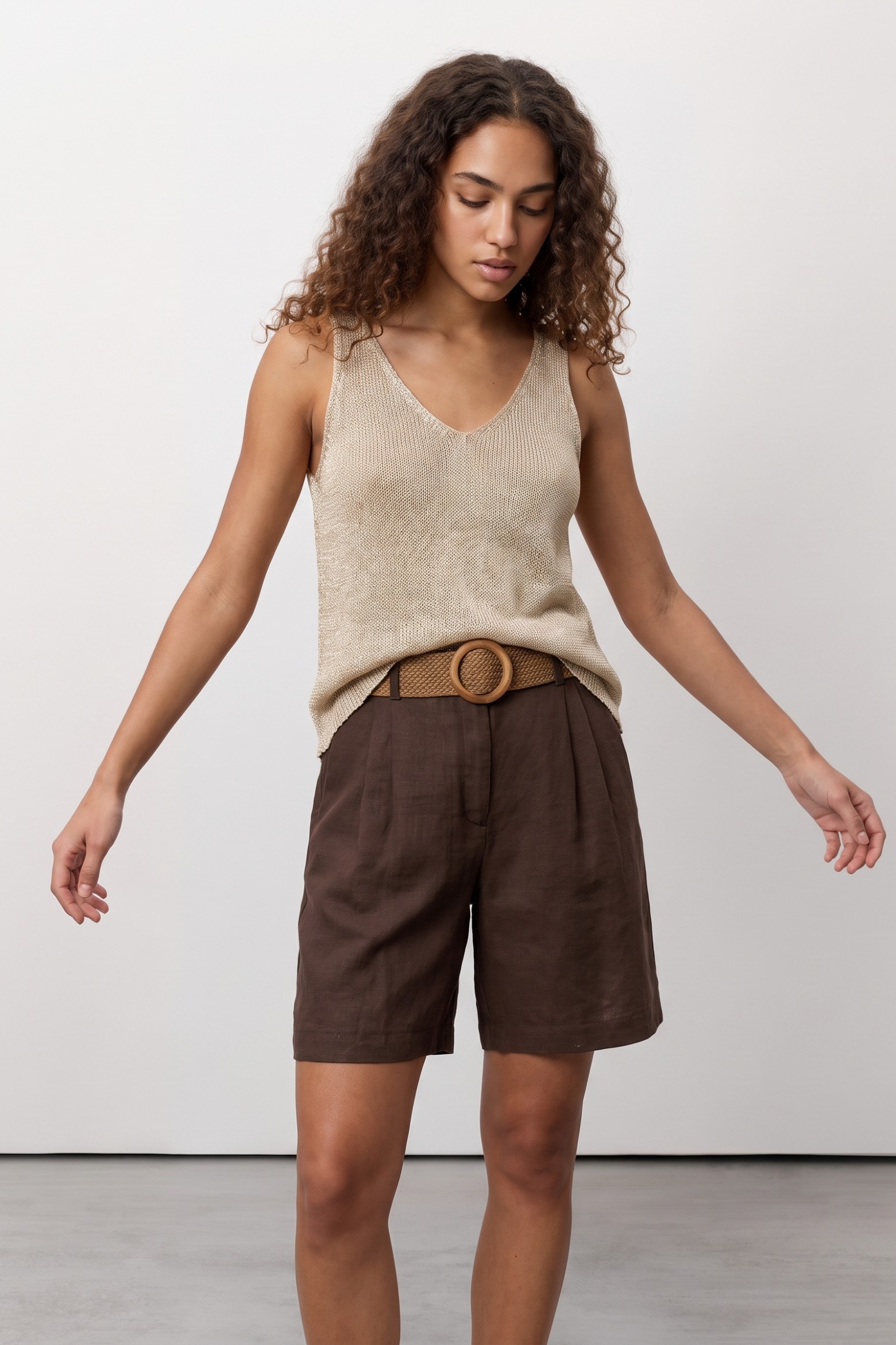 Camisola tricot prateada regular