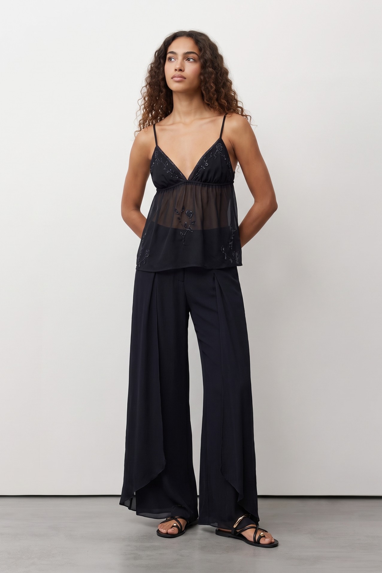 Blue Sheer Slim Top
