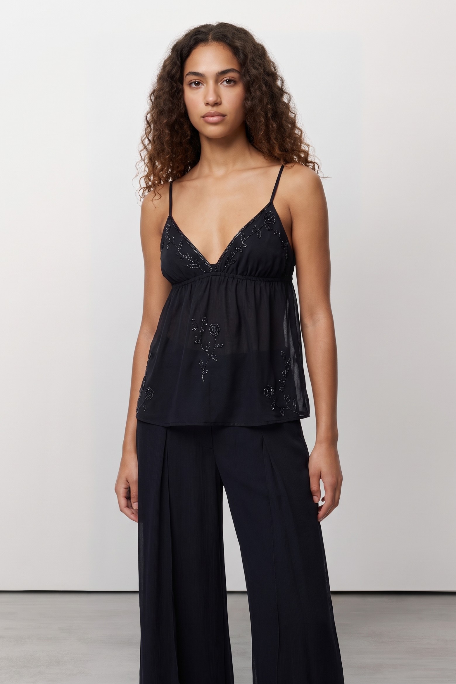 Blue Sheer Slim Top