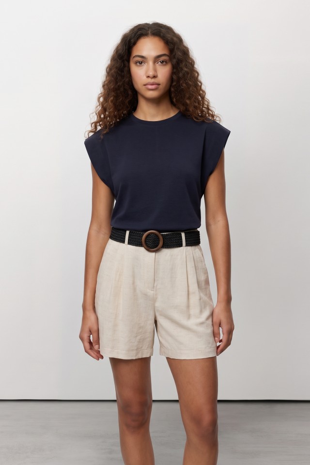 Dark Blue Minimalist Tee