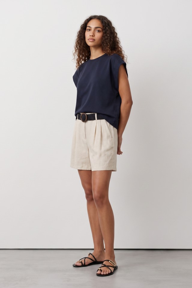 T-shirt azul escuro slim T-shirt azul escuro slim