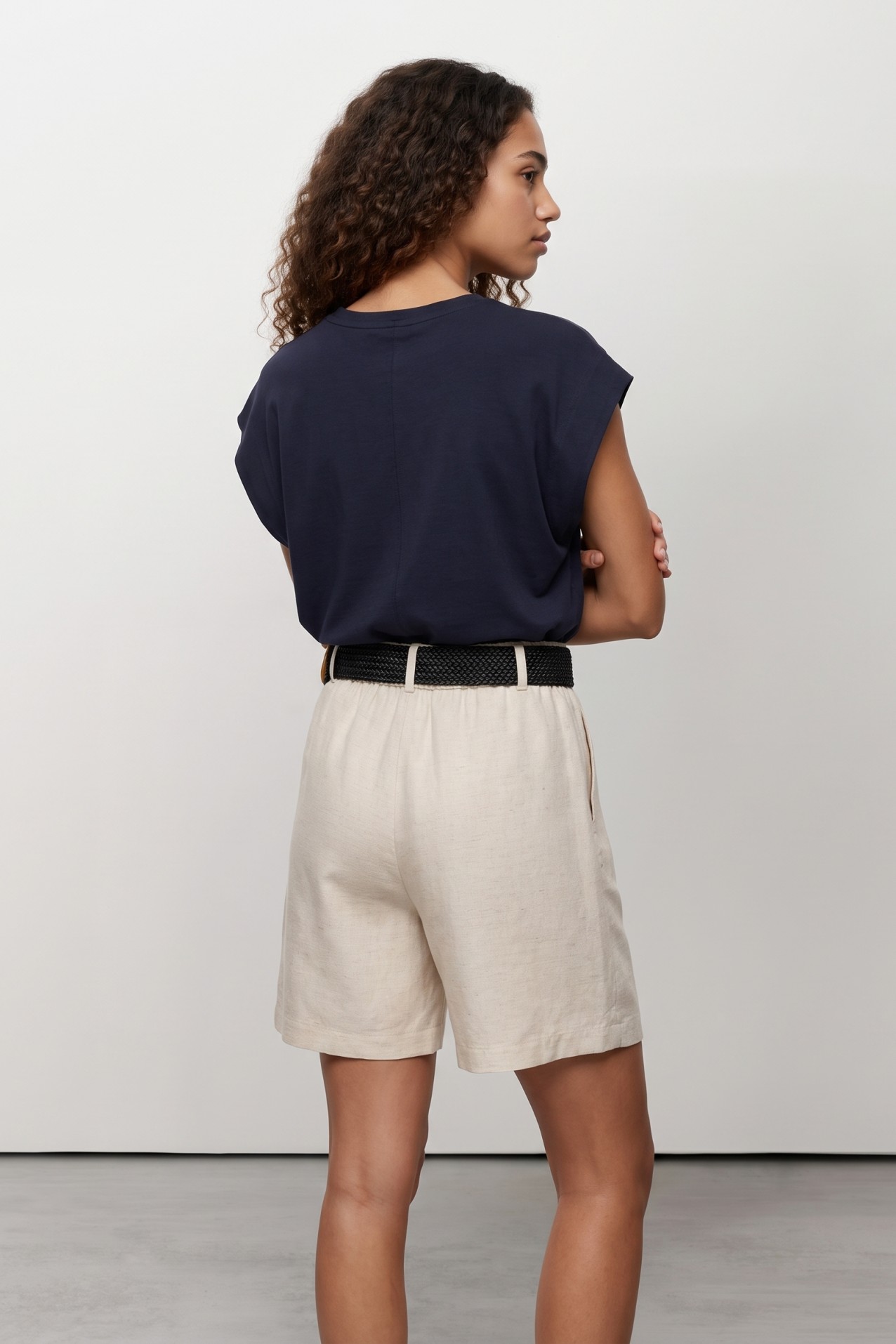 Dark Blue Minimalist Tee