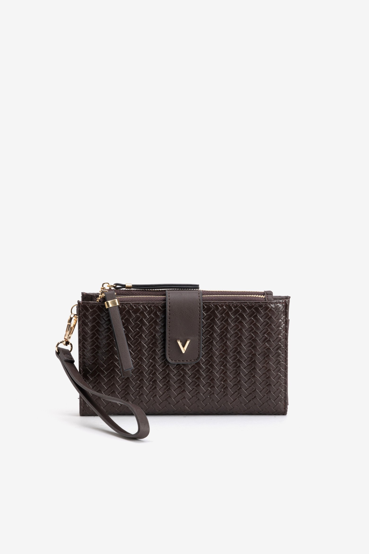 Brown Textured Coin Purse