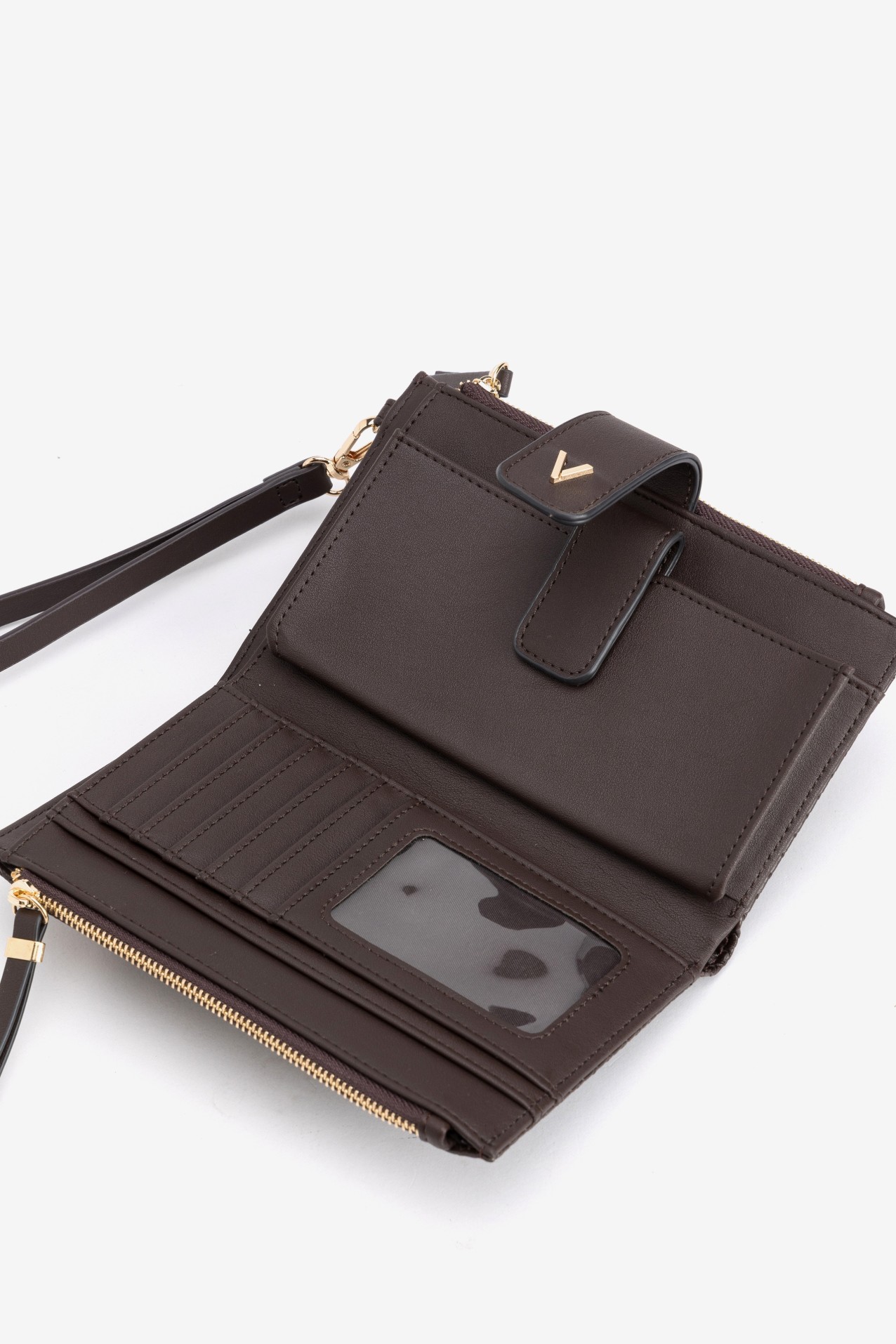 Brown Textured Coin Purse