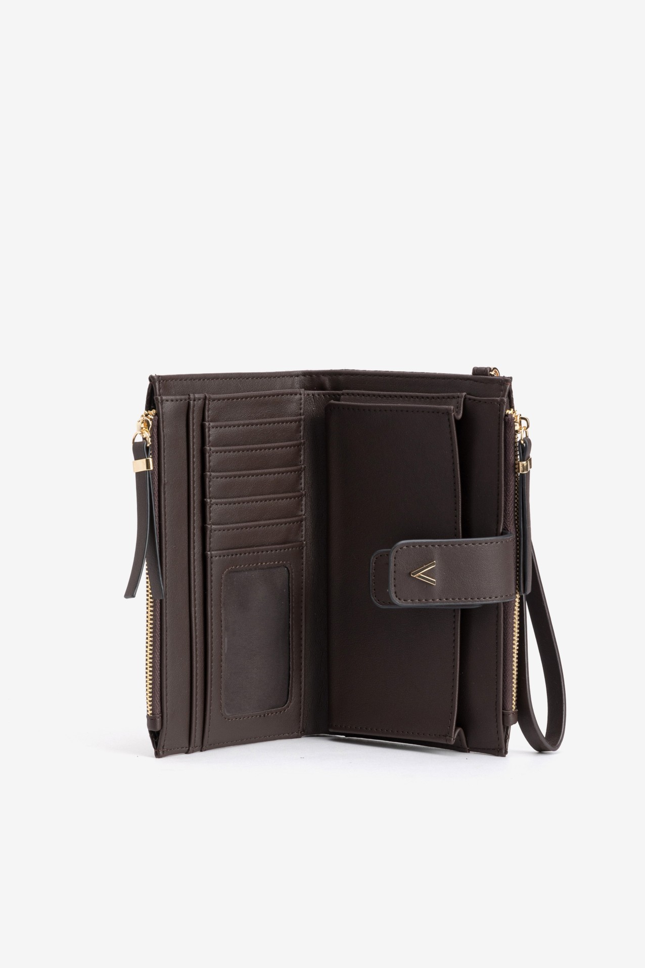 Brown Textured Coin Purse