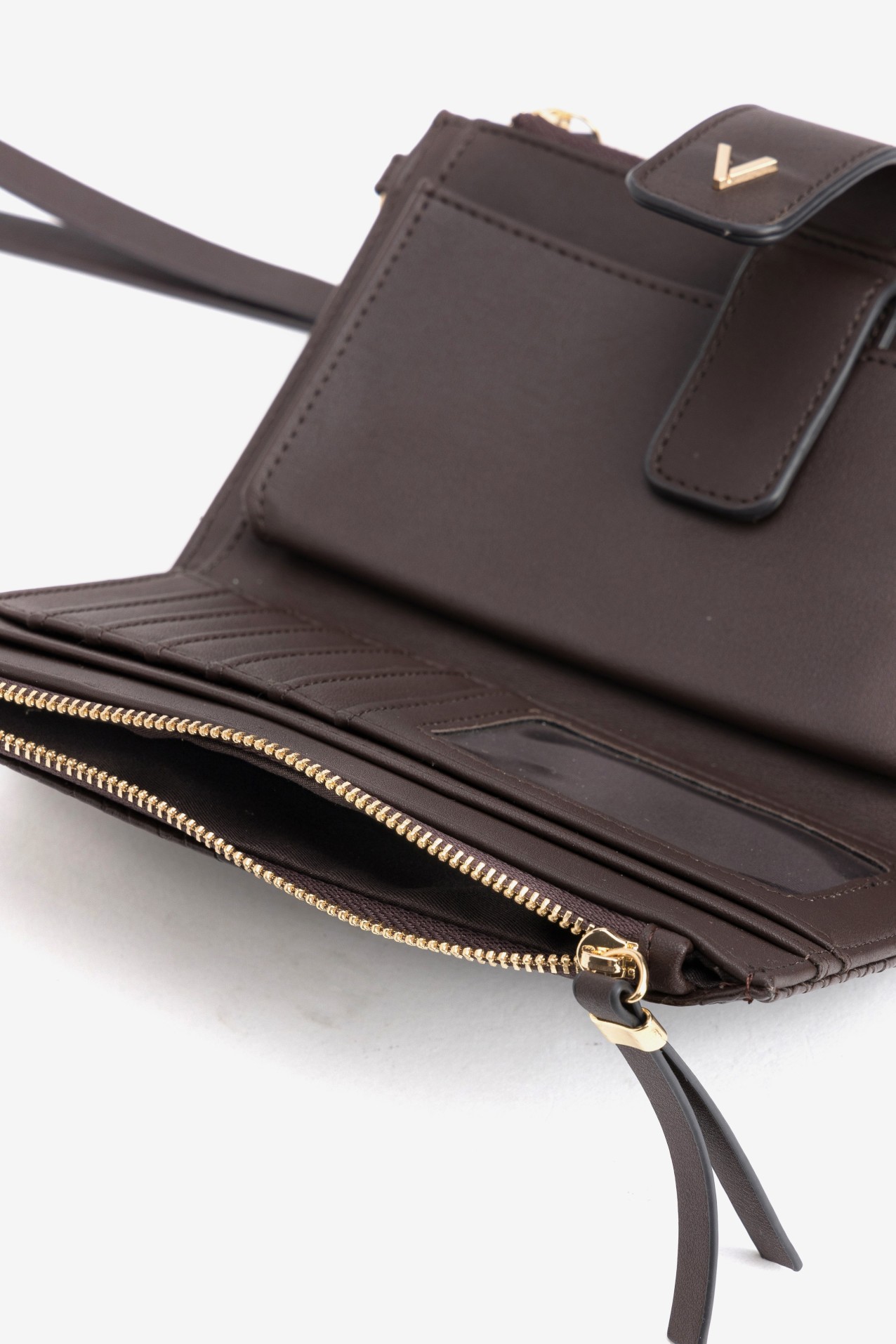Brown Textured Coin Purse