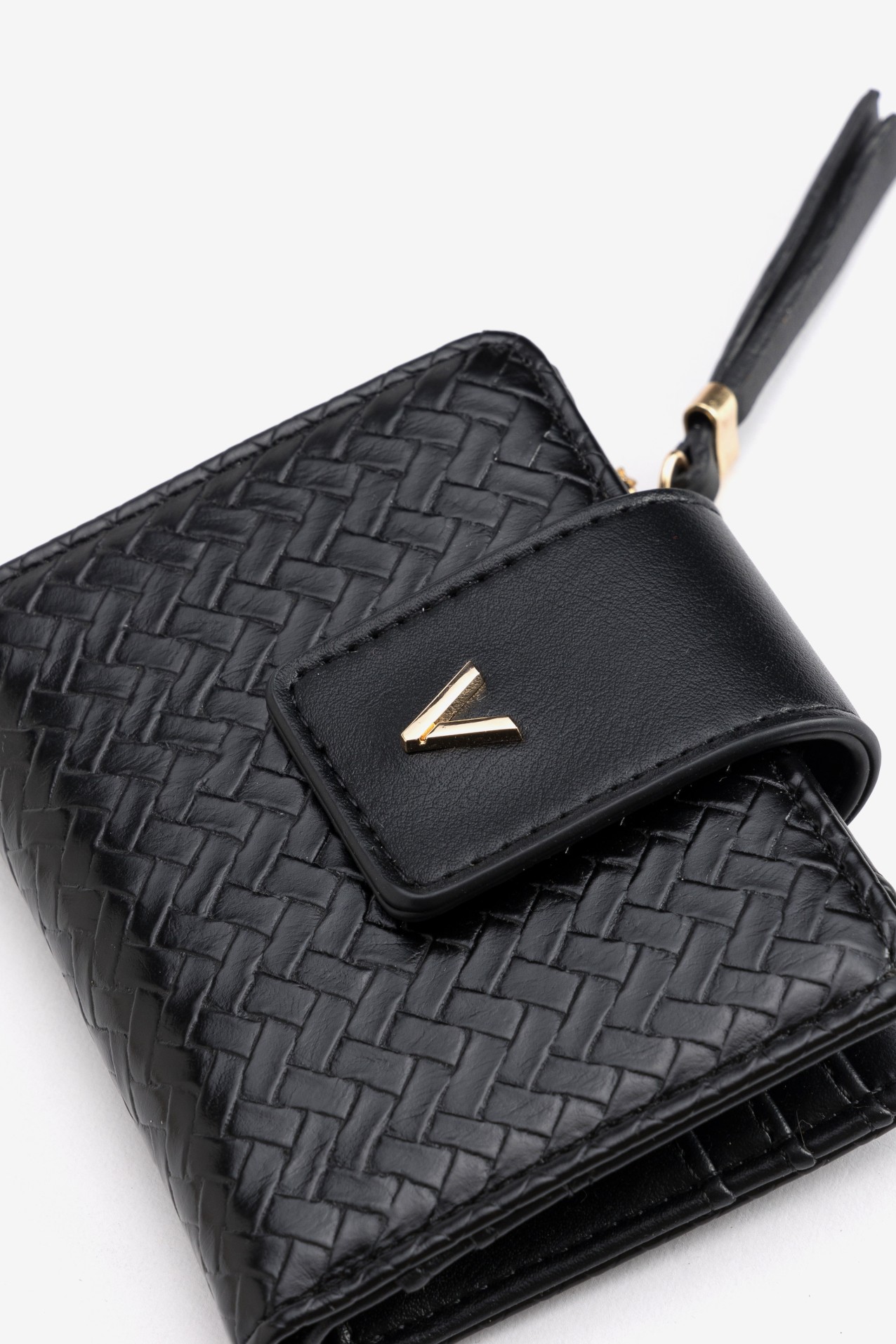 Compact Black Coin Purse
