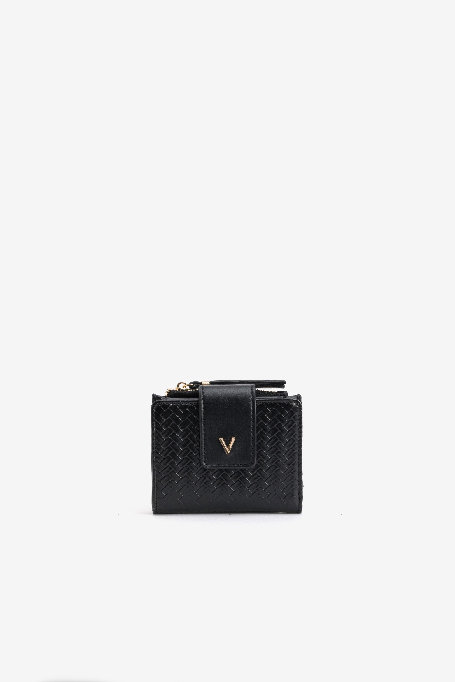 Compact Black Coin Purse
