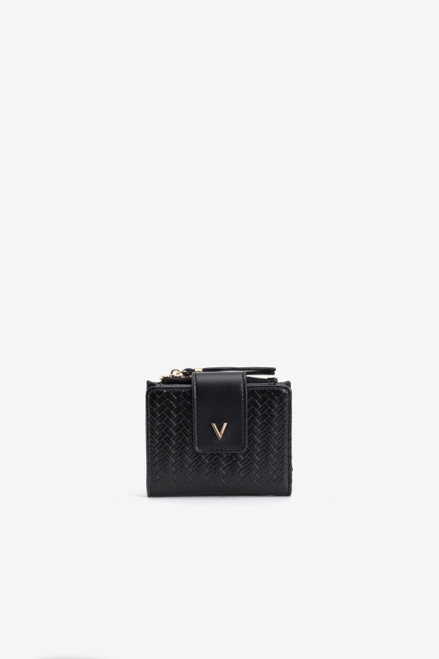 Compact Black Coin Purse