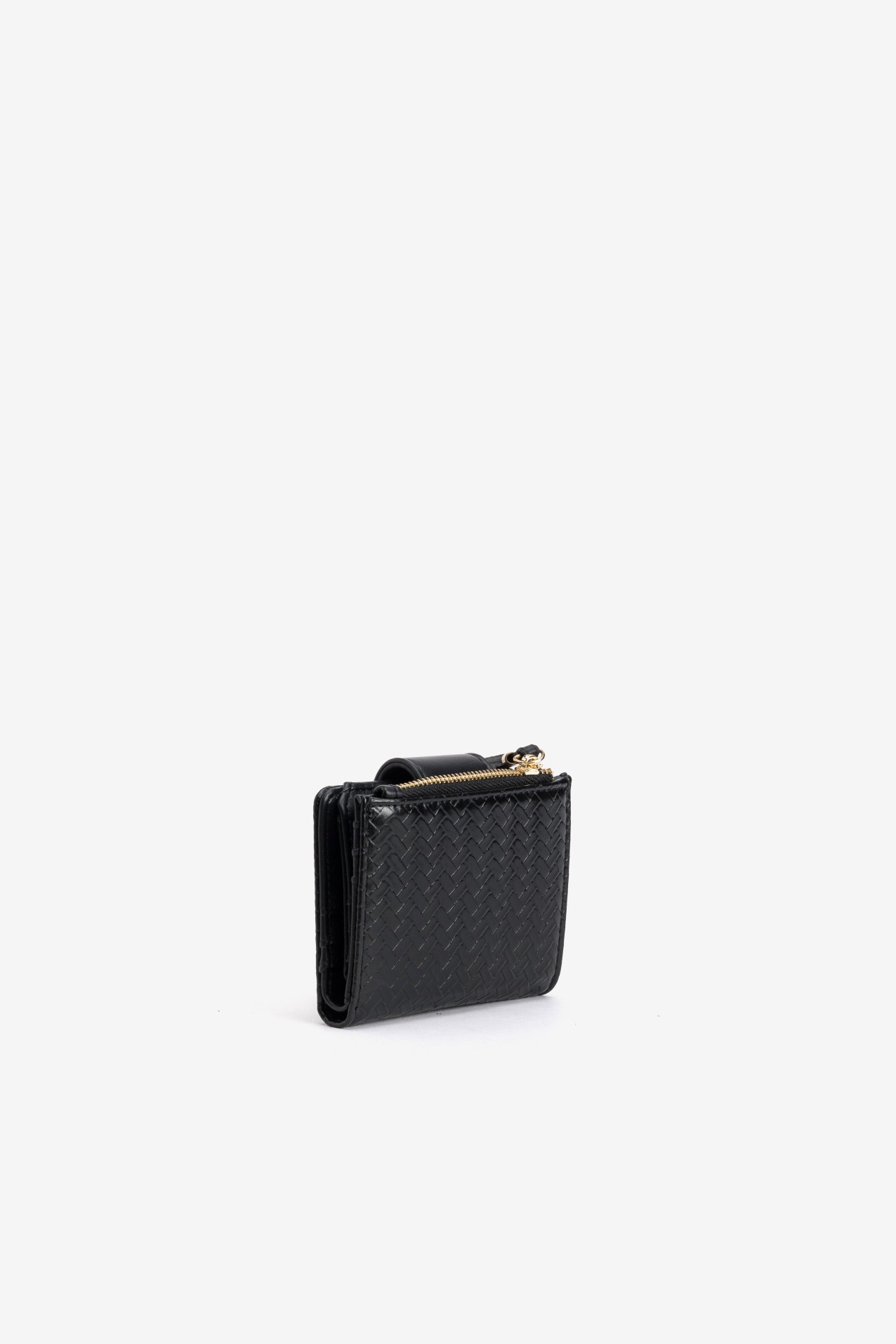 Compact Black Coin Purse