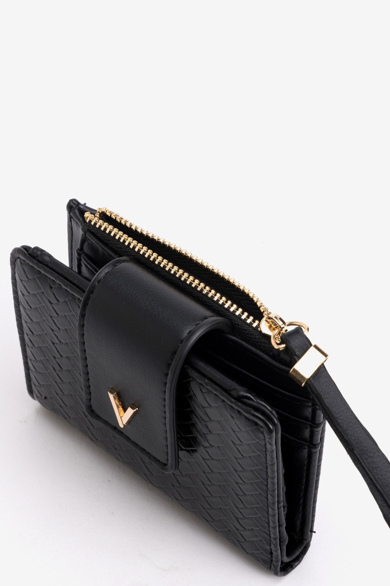 Compact Black Coin Purse