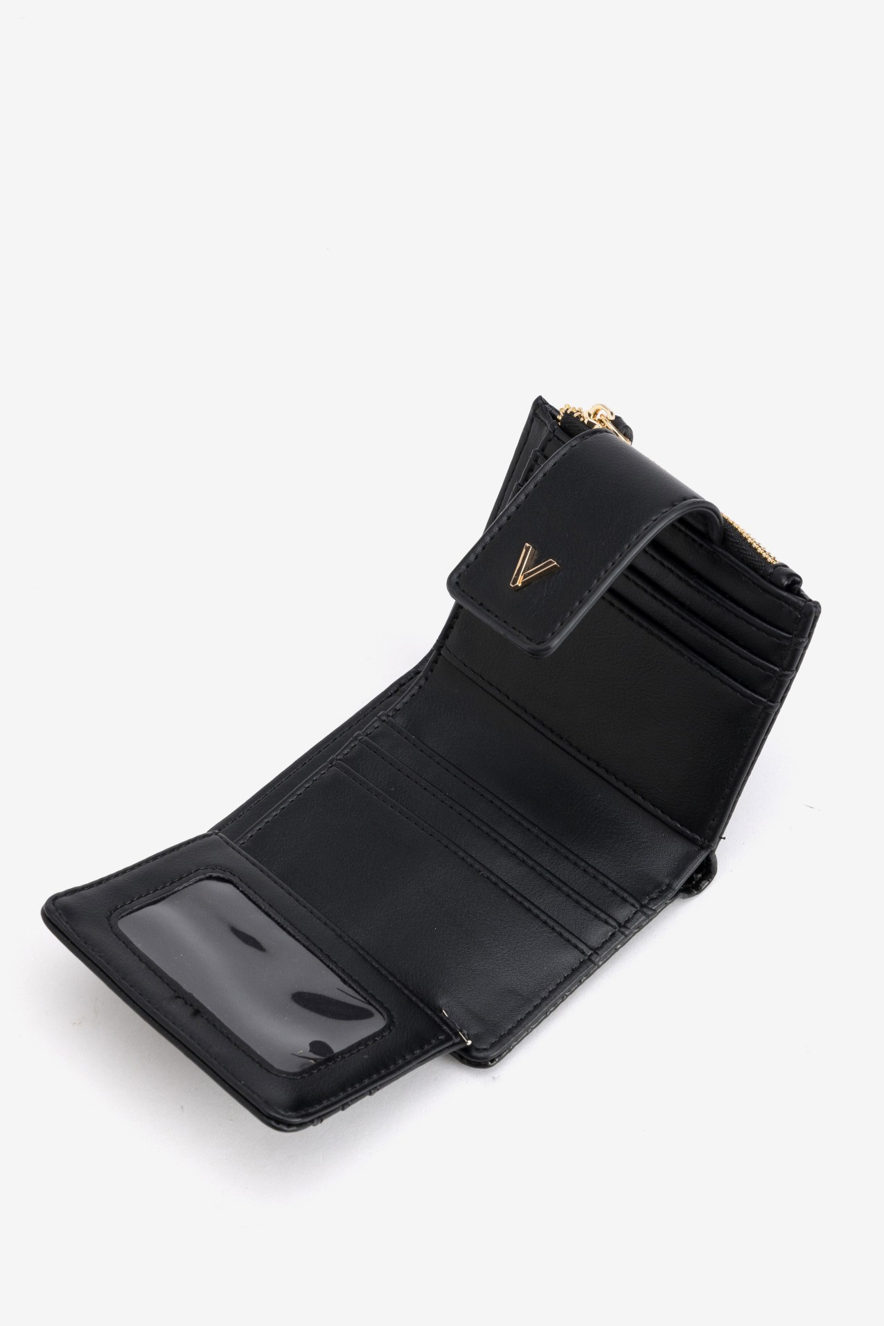 Compact Black Coin Purse