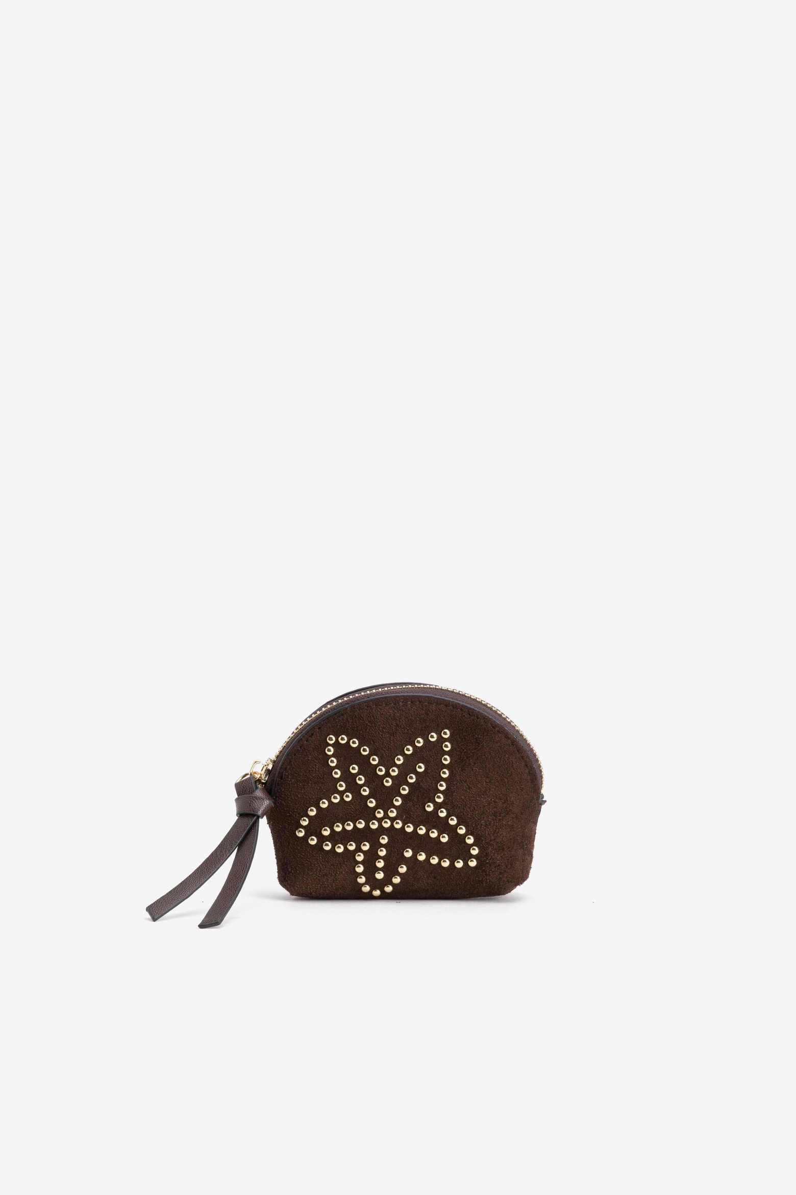 Brown Studded Coin Purse