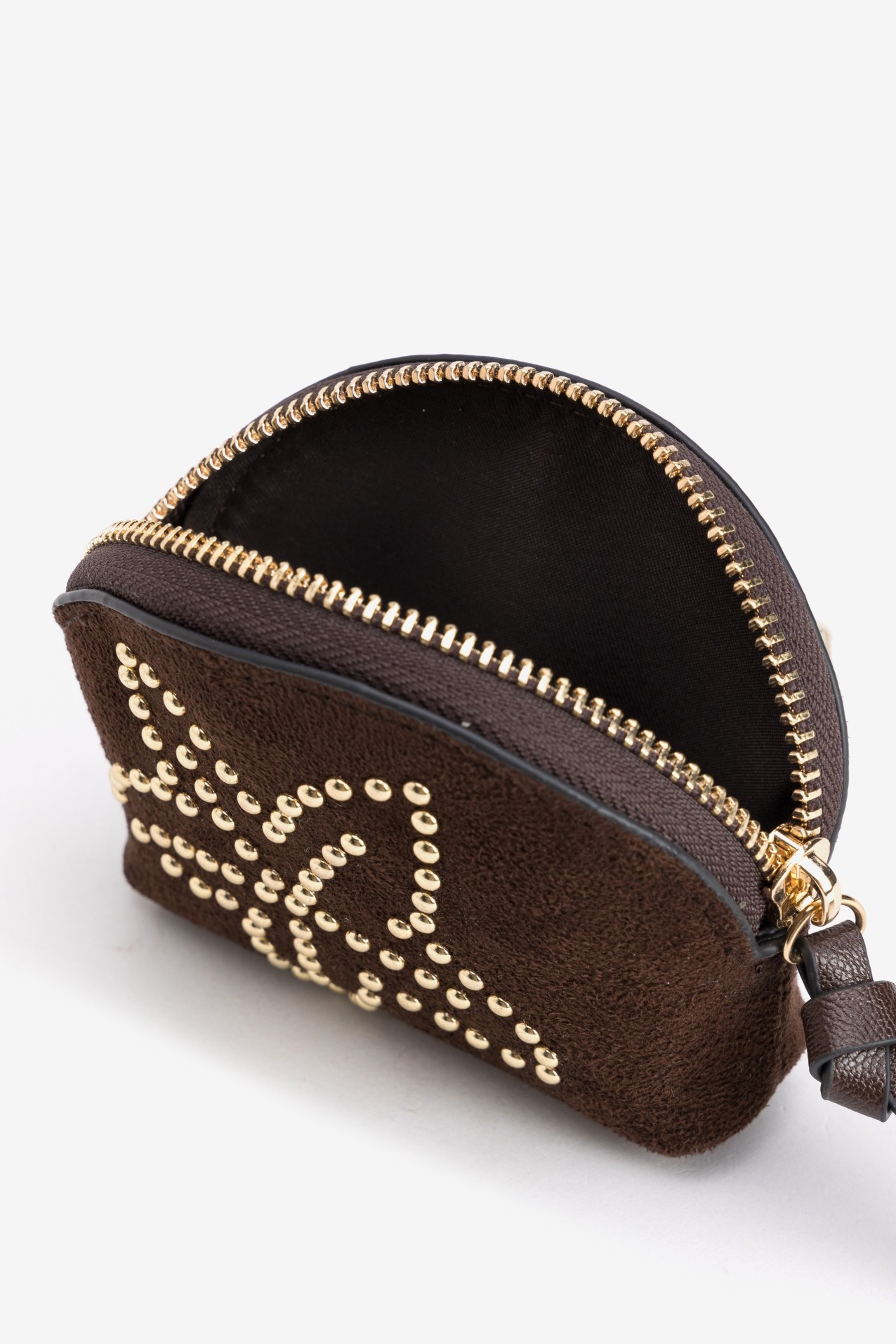 Brown Studded Coin Purse