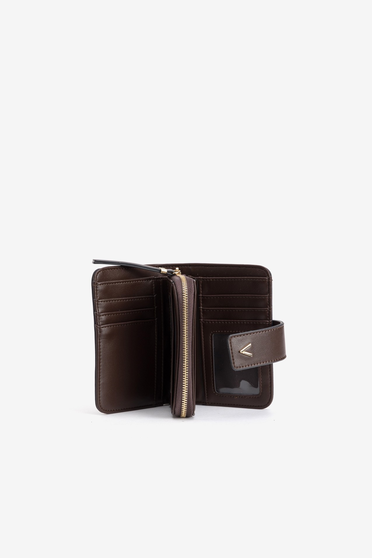 Beige Medium Zip Wallet