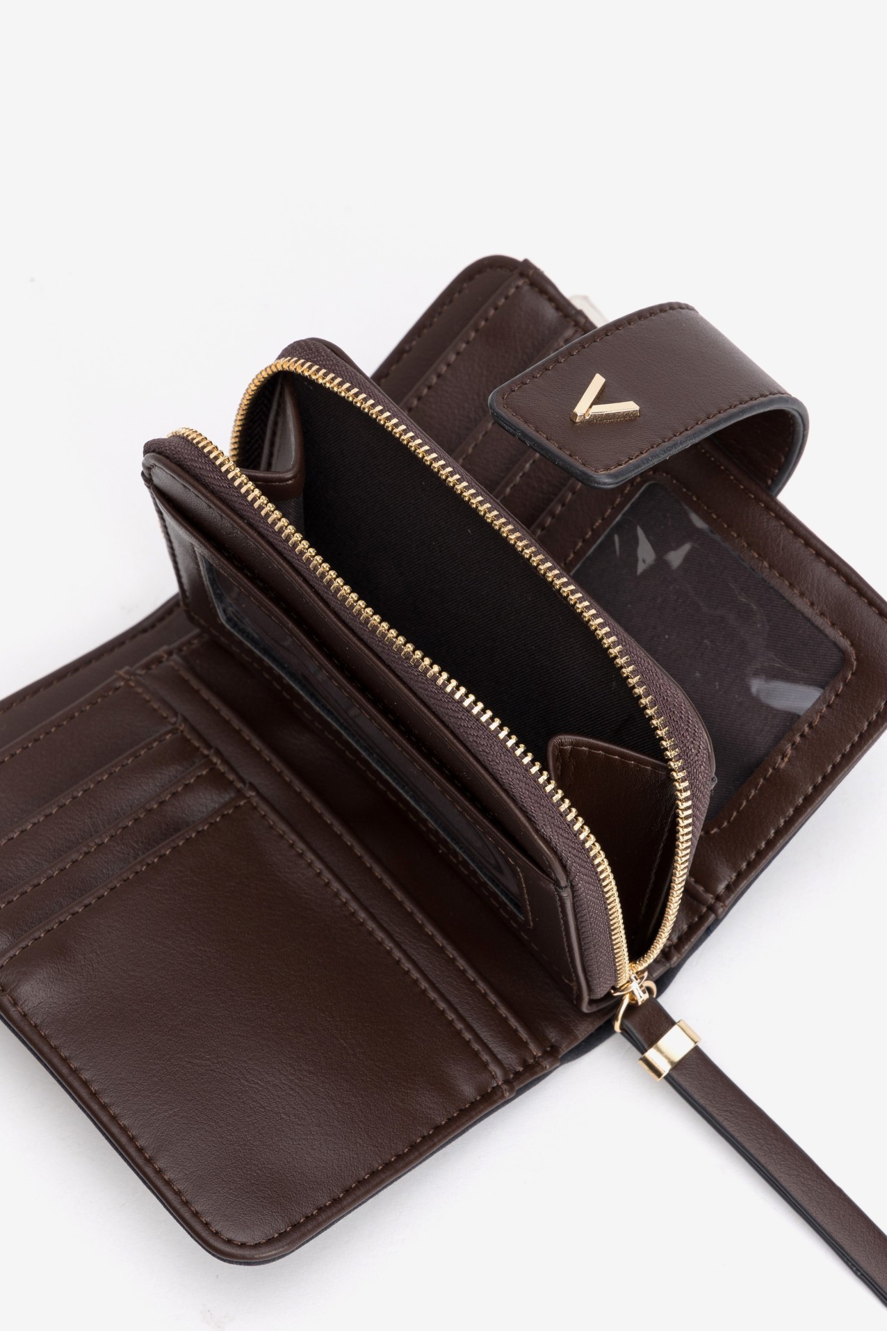 Beige Medium Zip Wallet