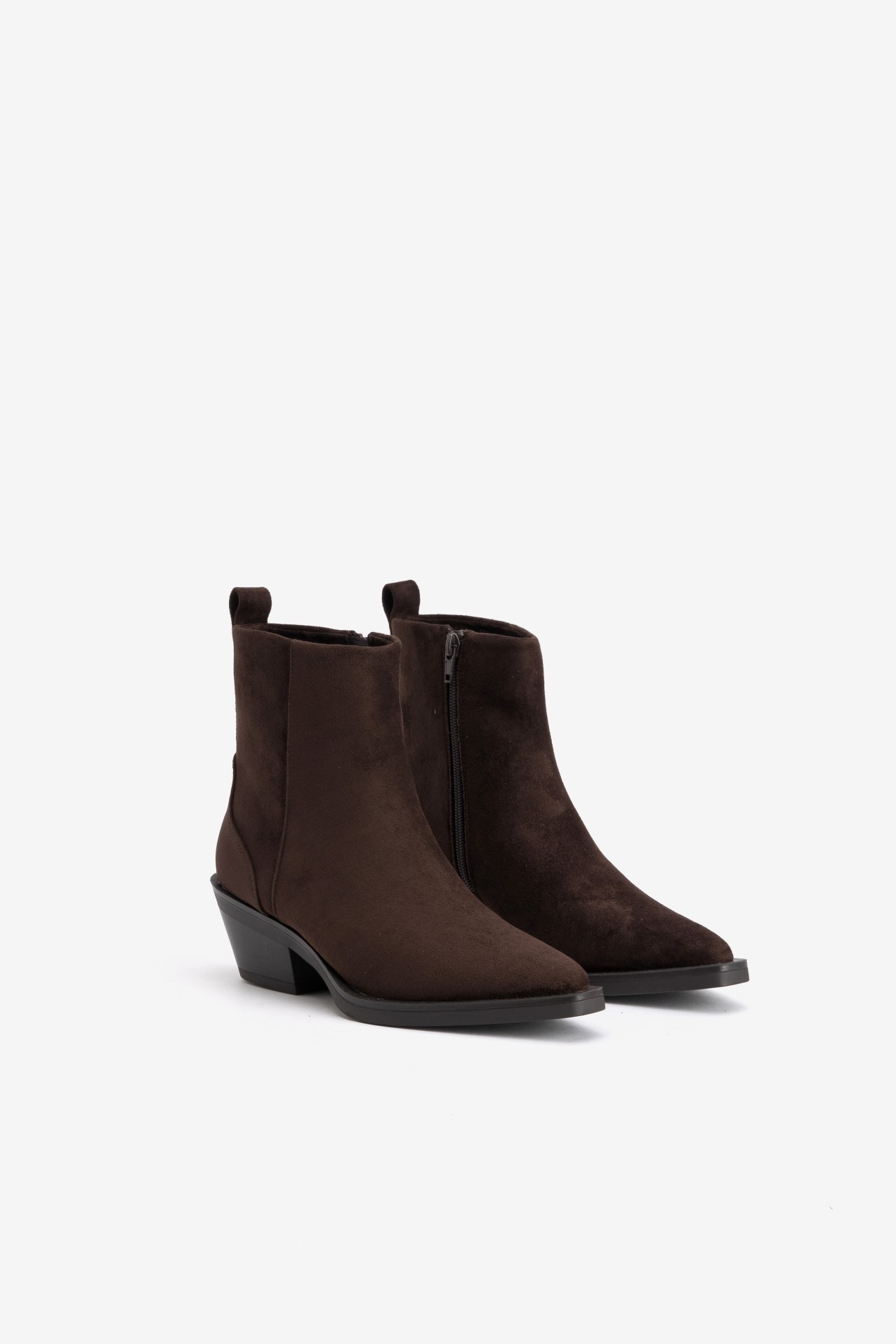 Chunky Brown Ankle Boots
