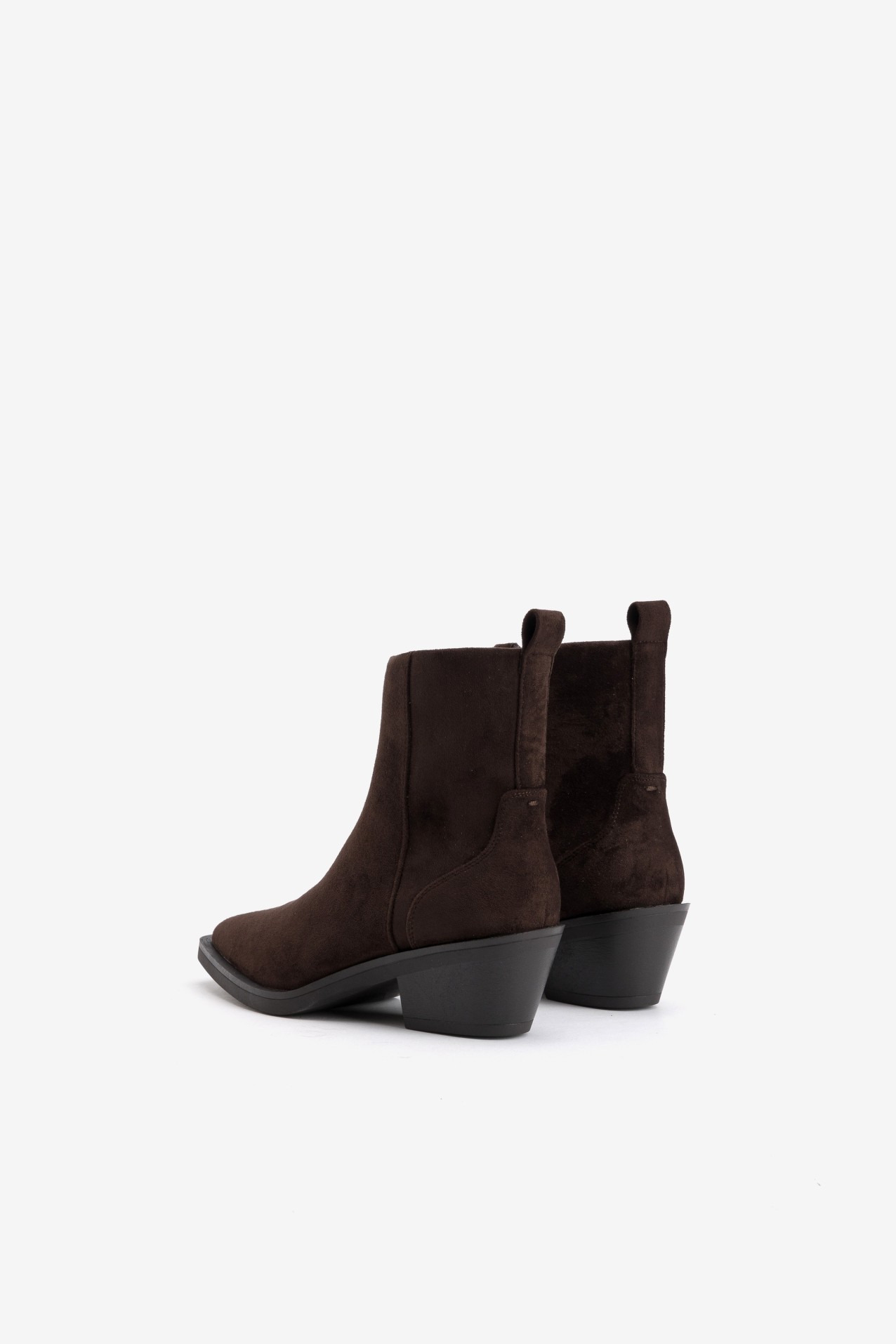Chunky Brown Ankle Boots