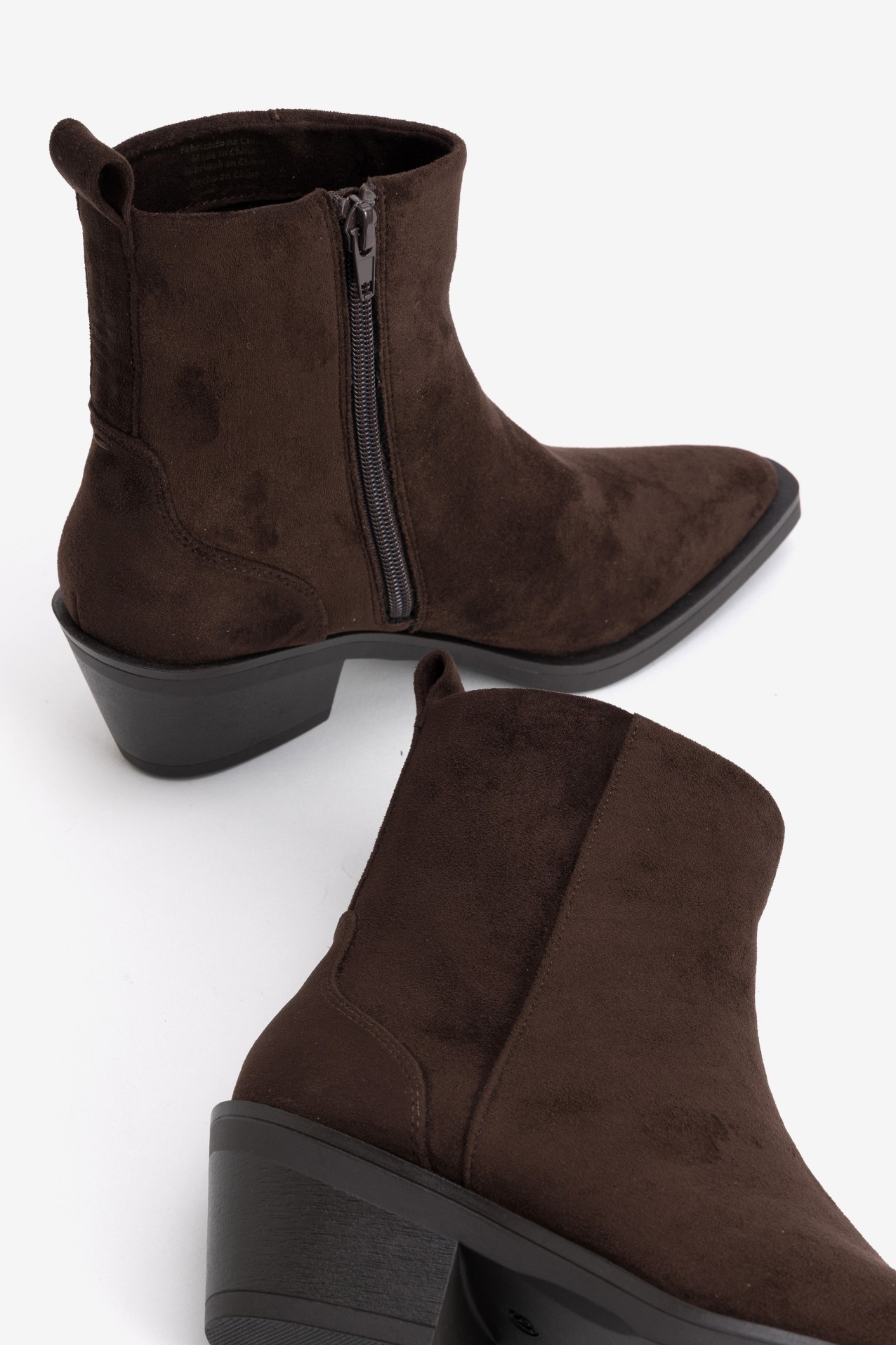 Chunky Brown Ankle Boots