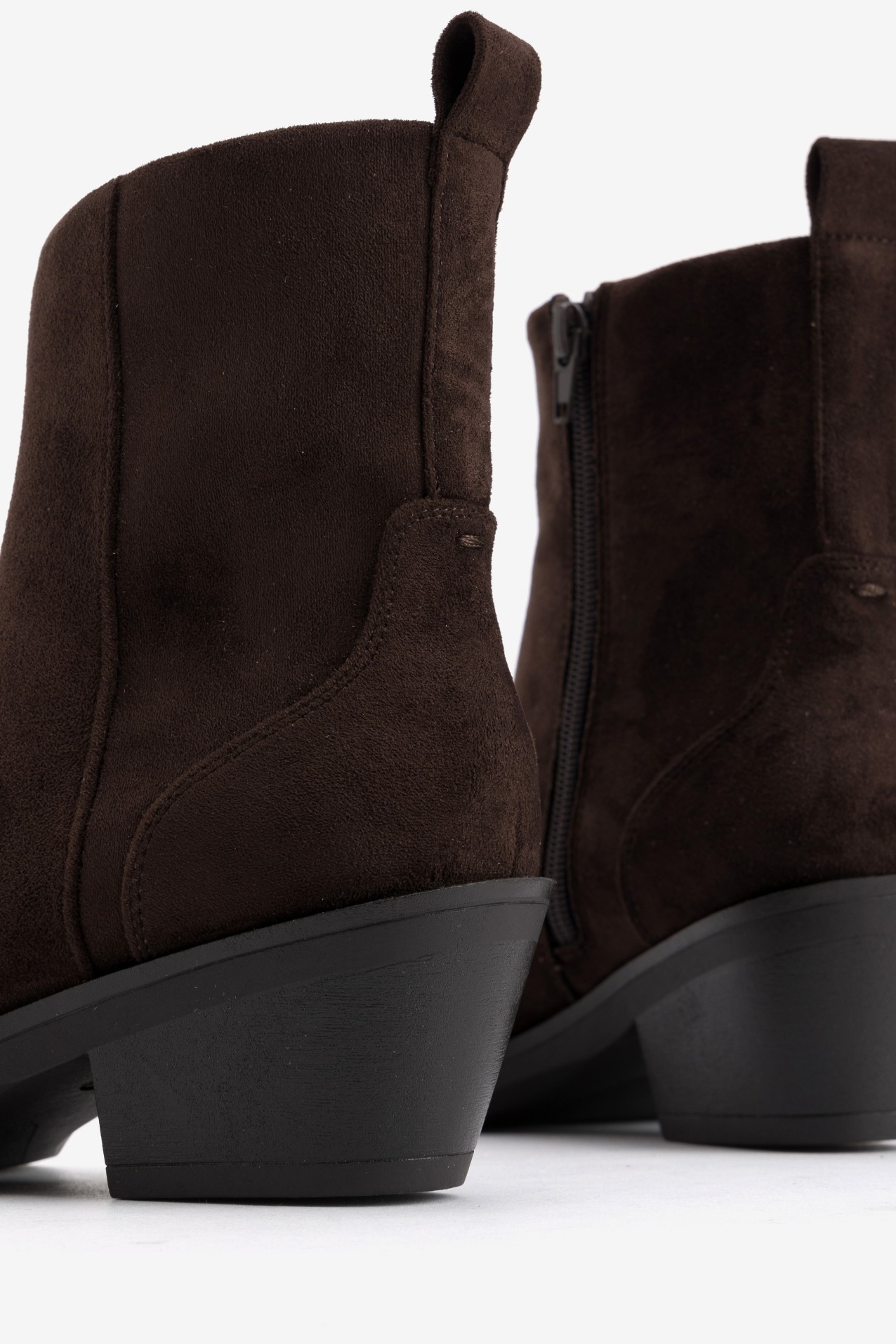 Chunky Brown Ankle Boots