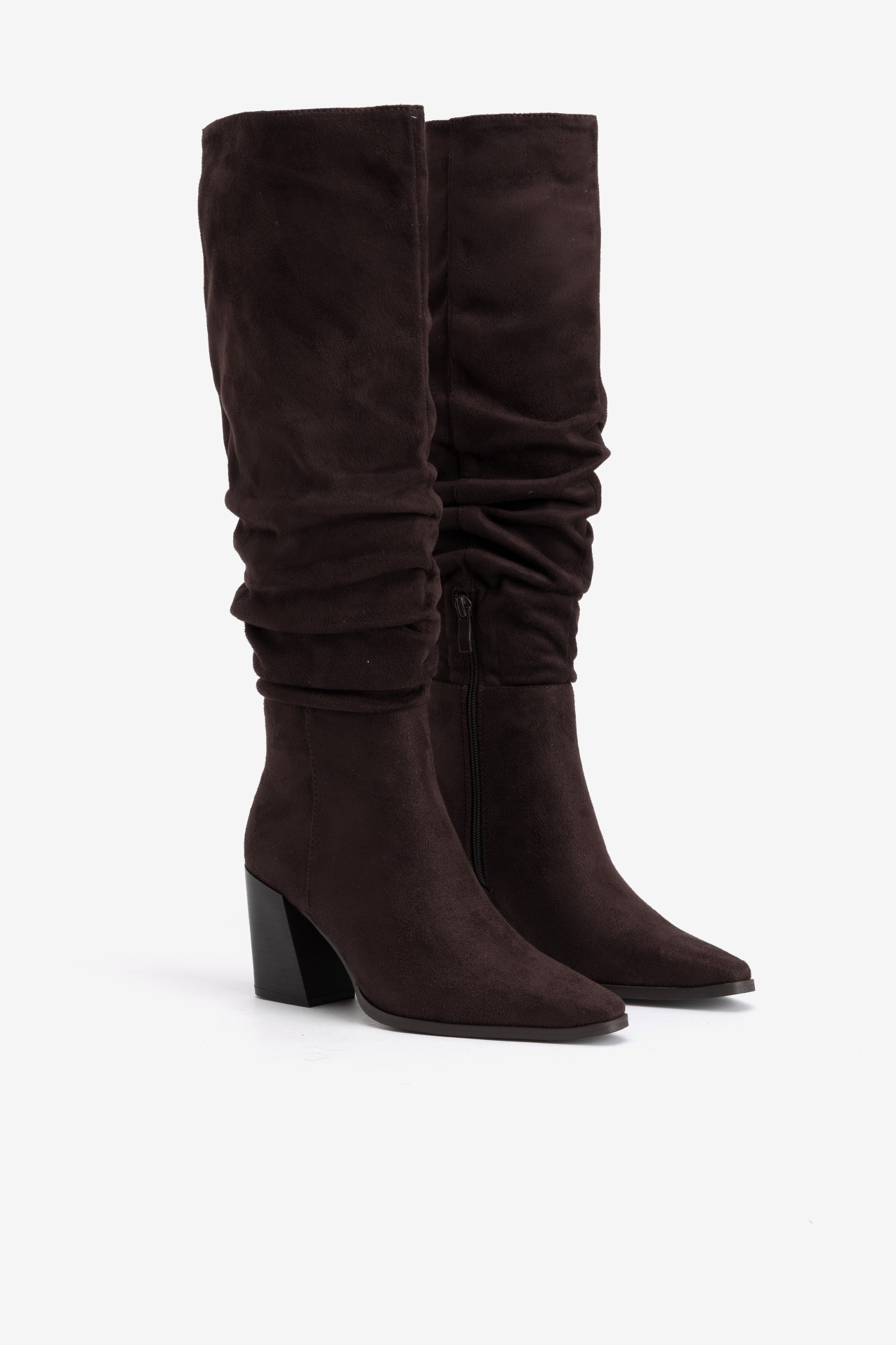 Chunky Brown Slouchy Boots