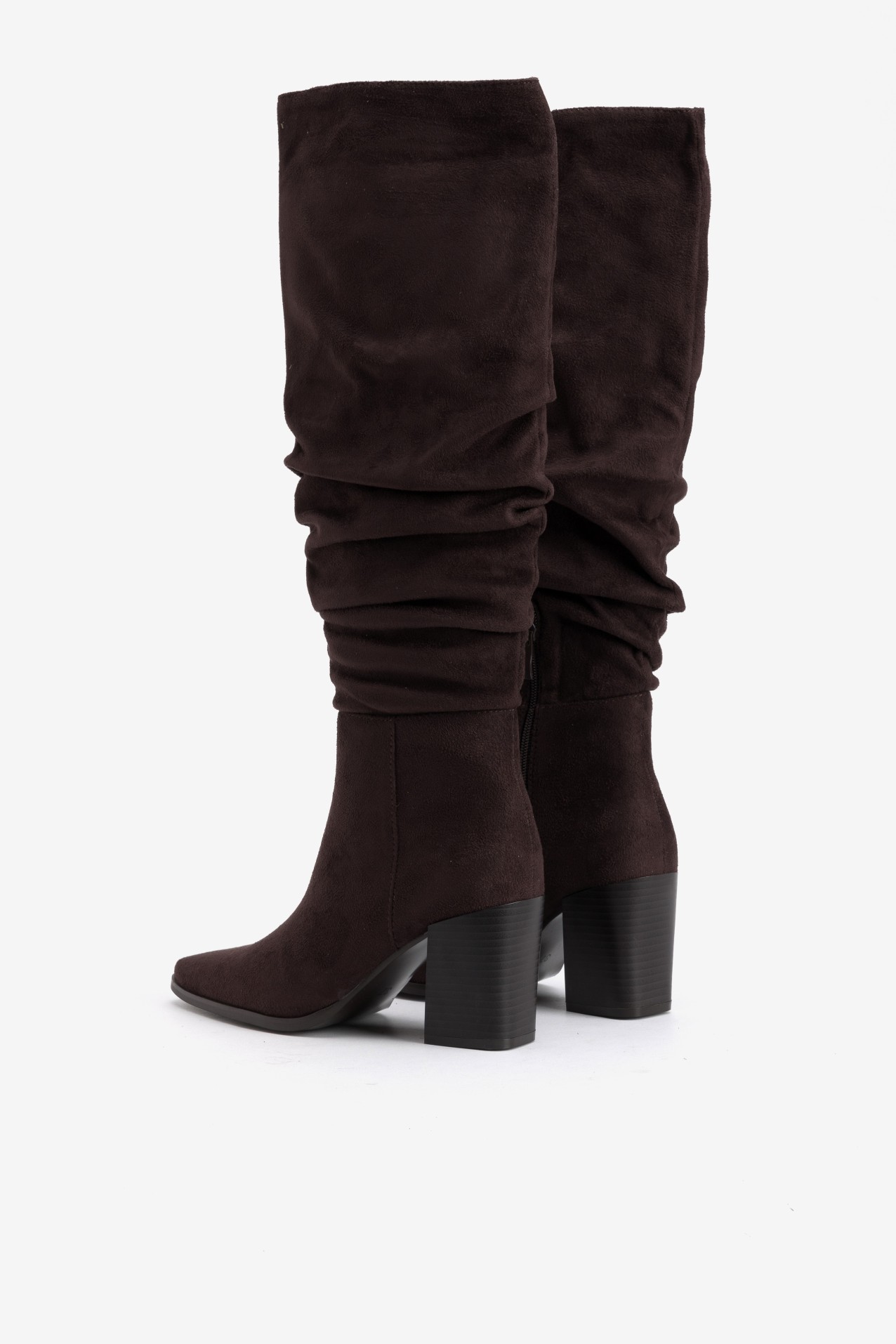 Chunky Brown Slouchy Boots
