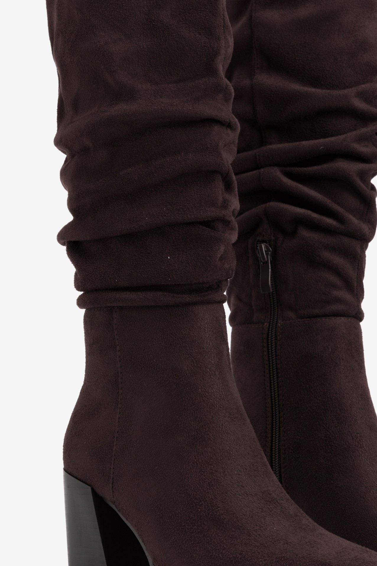 Chunky Brown Slouchy Boots