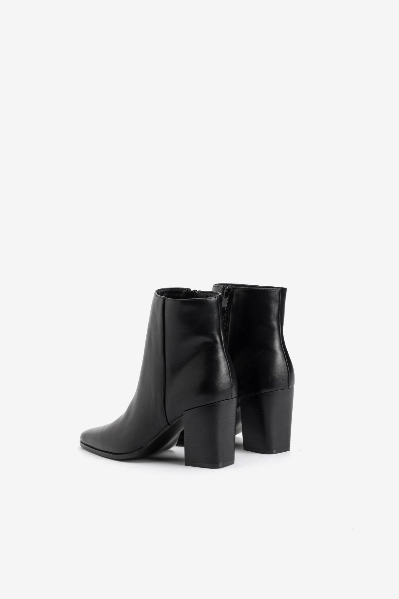 Black Chunky Heel Boots